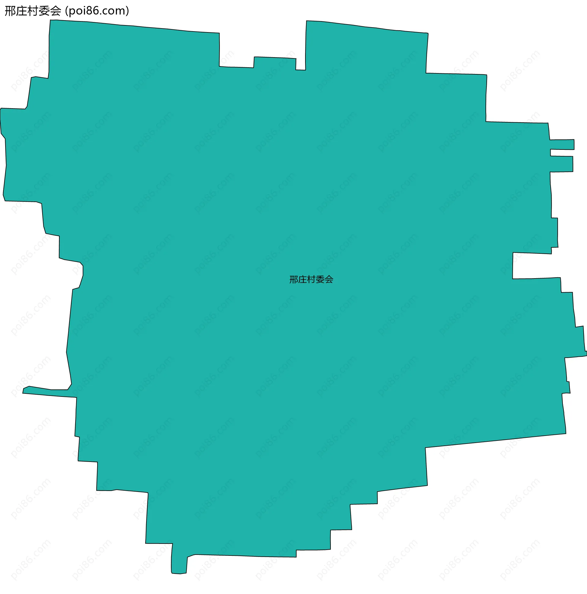 邢庄村委会边界地图