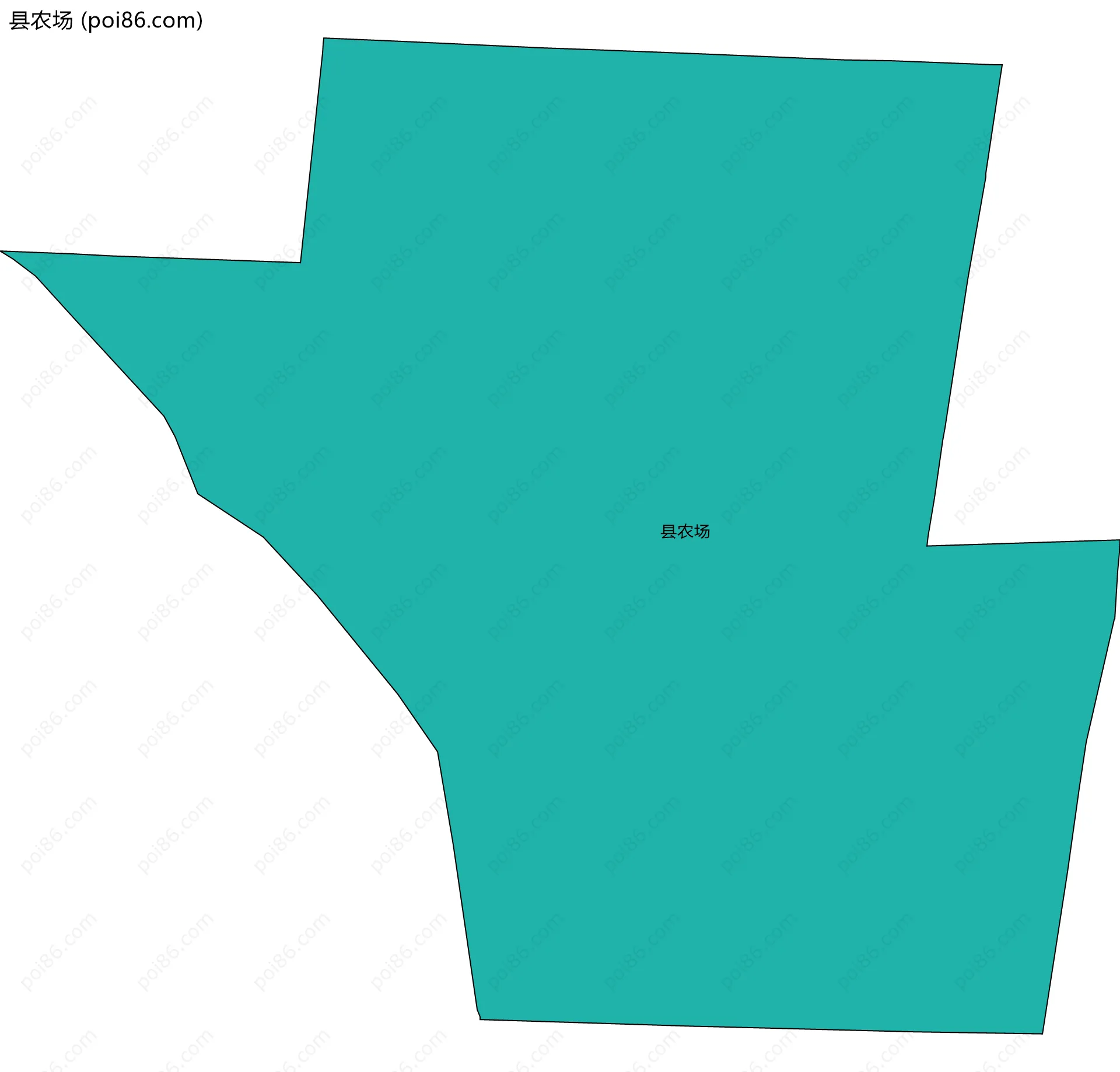 县农场边界地图