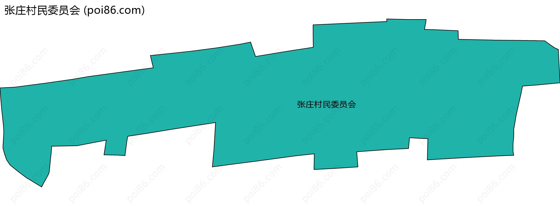 张庄村民委员会边界地图