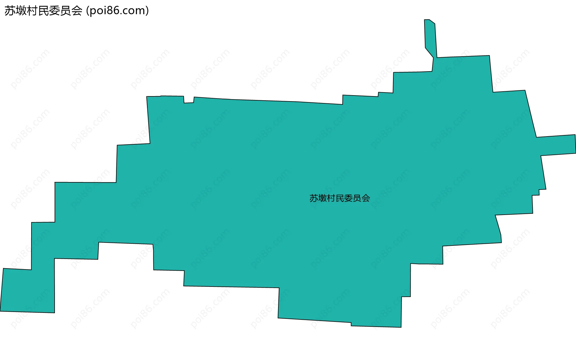 苏墩村民委员会边界地图