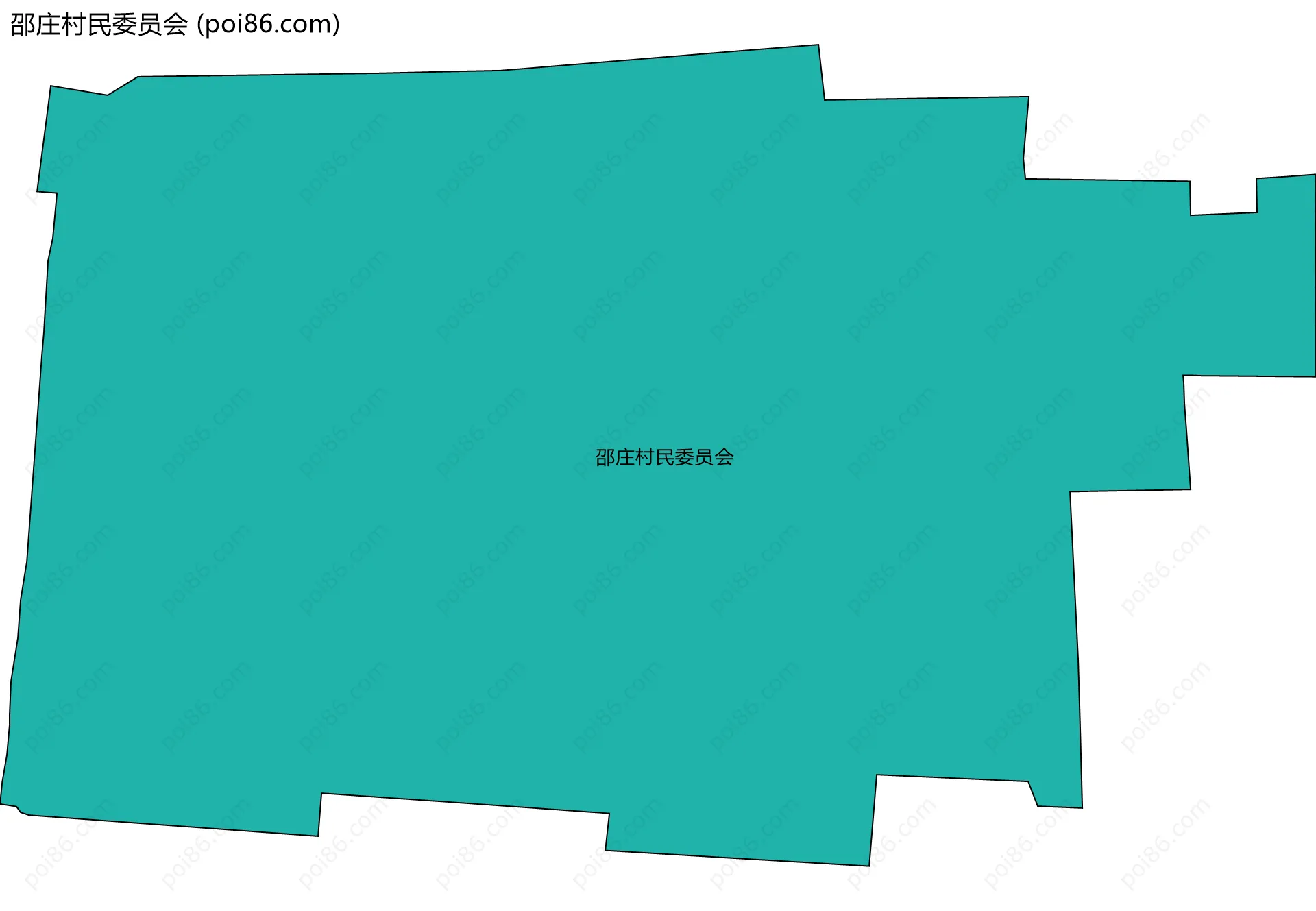 邵庄村民委员会边界地图