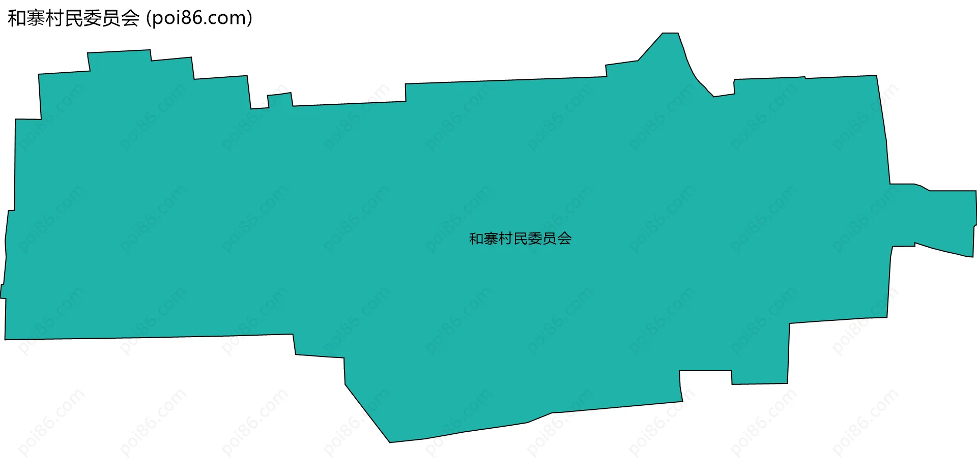 和寨村民委员会边界地图