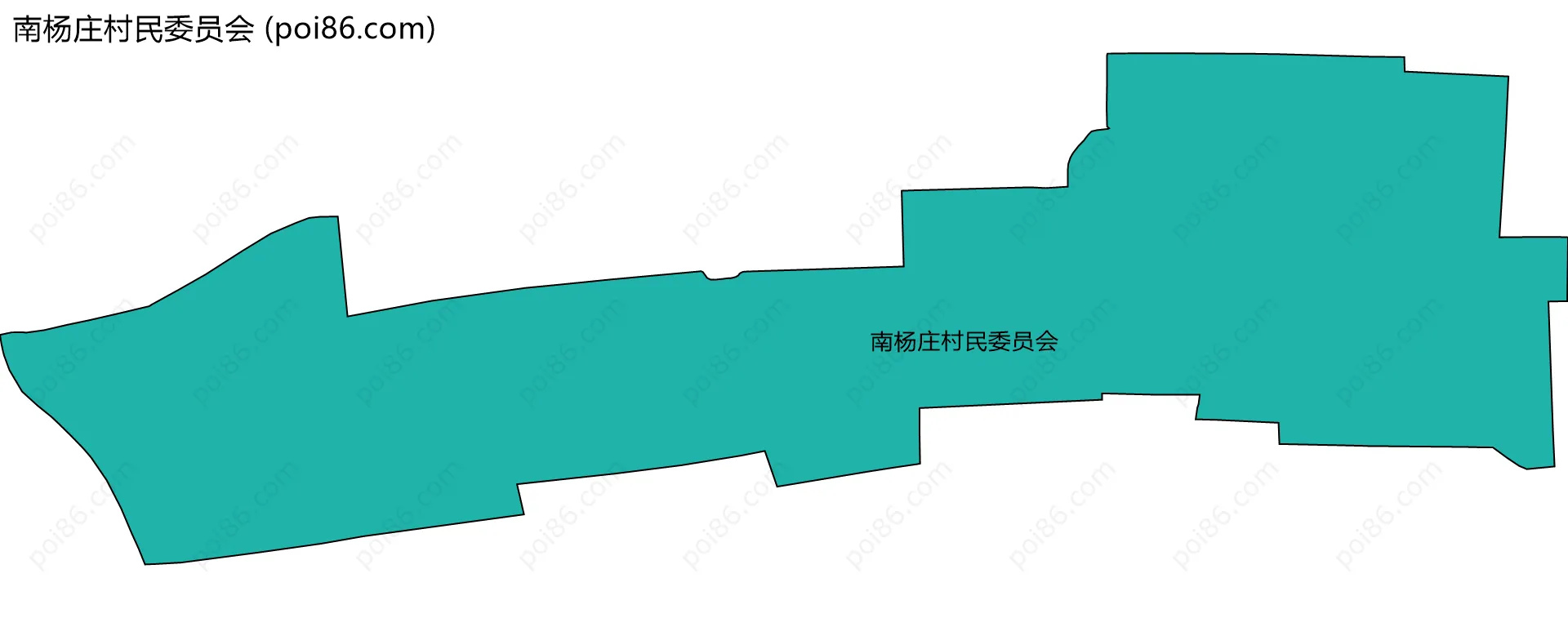 南杨庄村民委员会边界地图