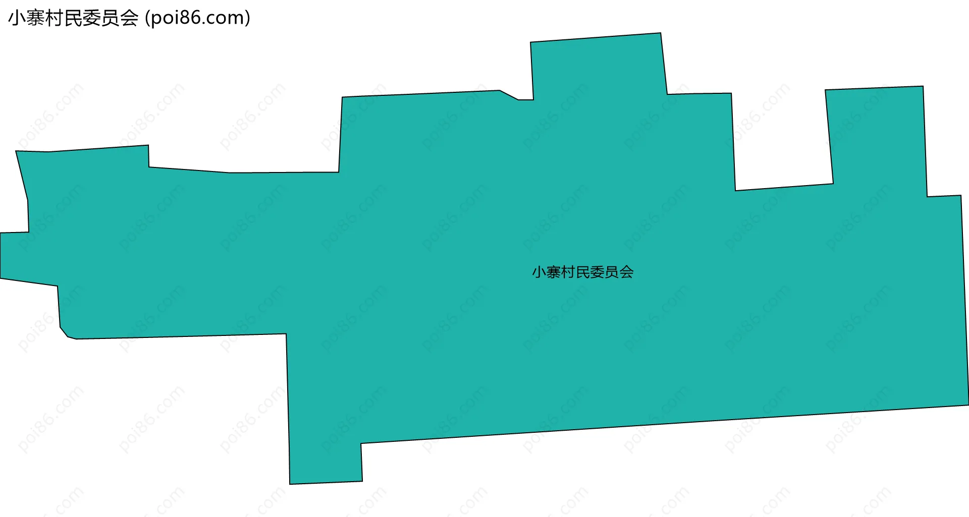 小寨村民委员会边界地图