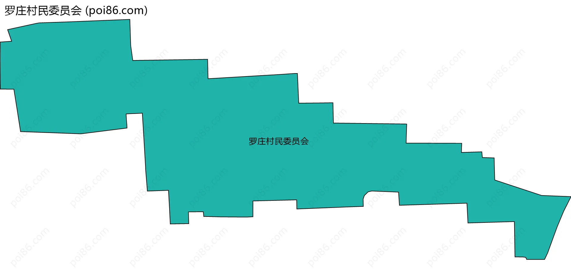 罗庄村民委员会边界地图
