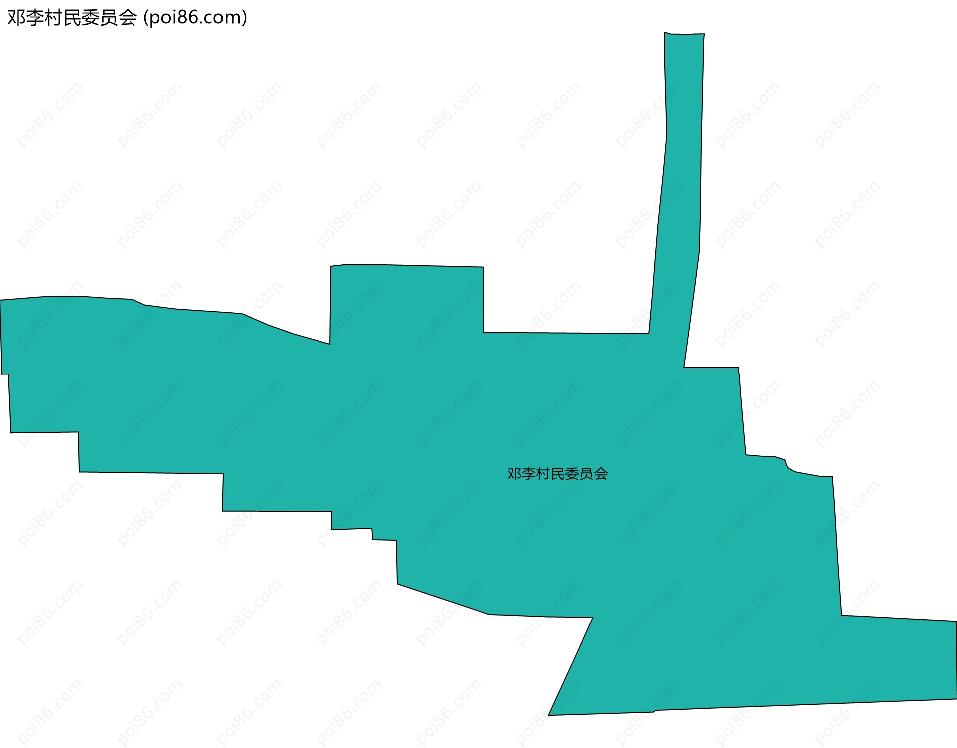 邓李村民委员会边界地图
