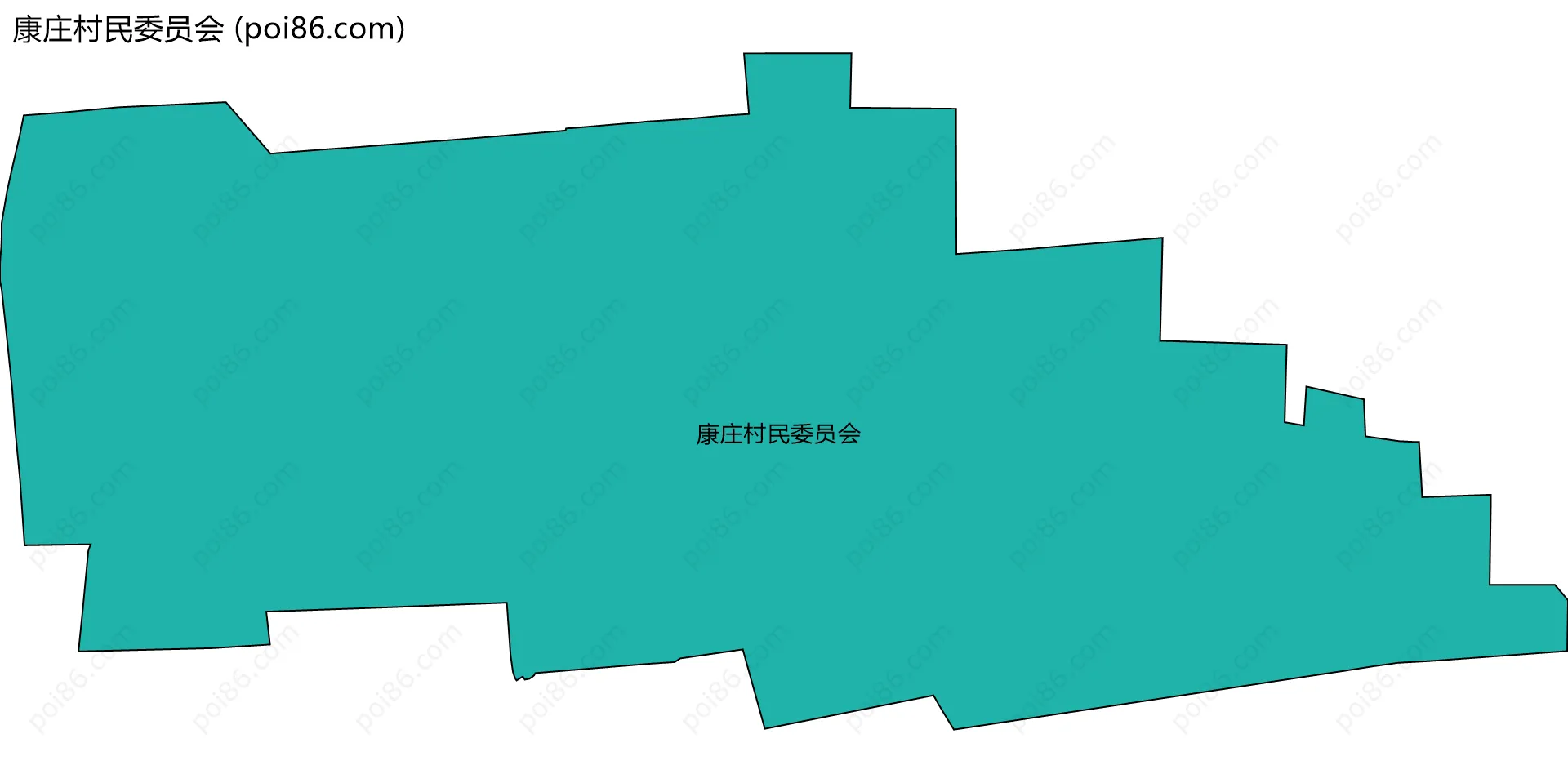 康庄村民委员会边界地图