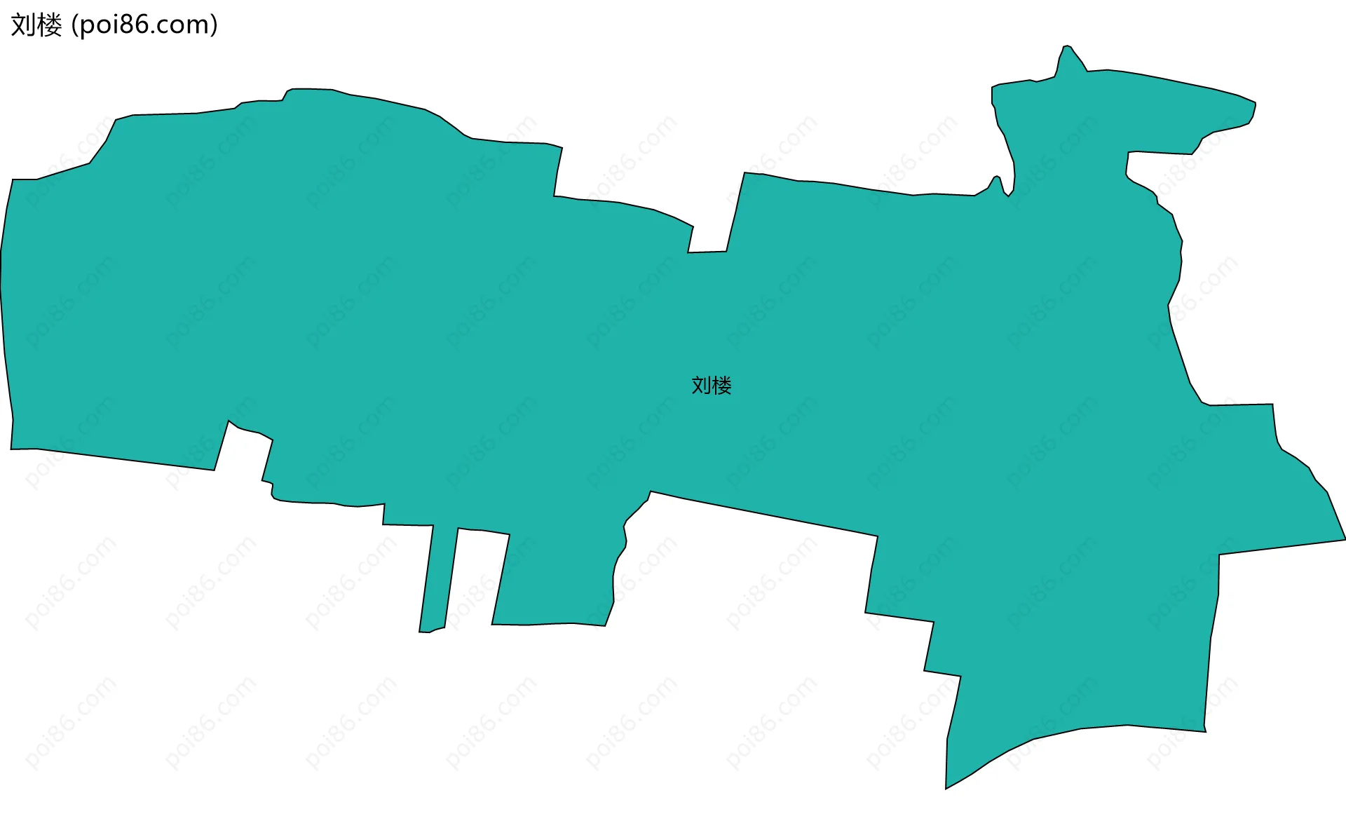刘楼边界地图