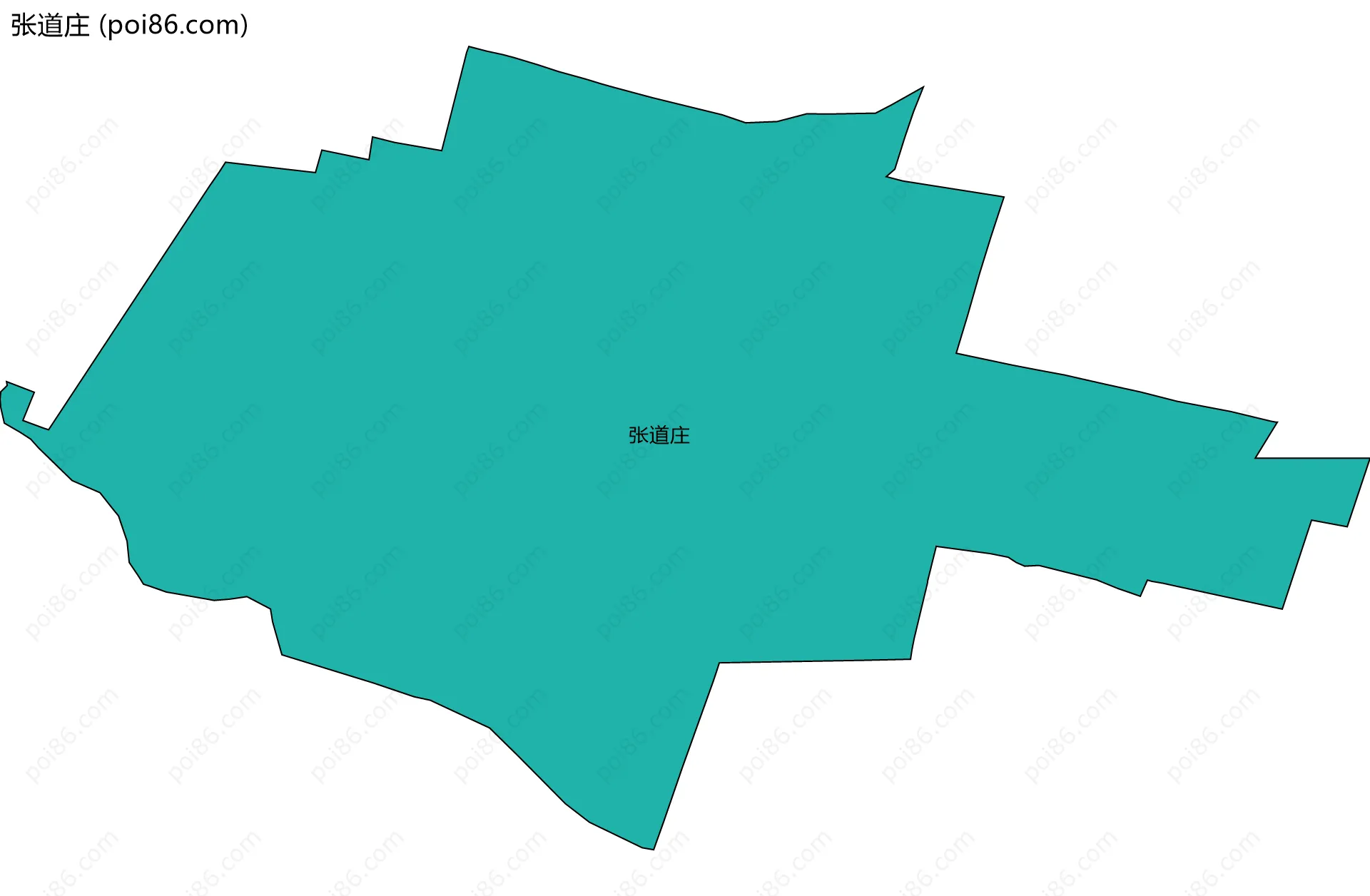 张道庄边界地图
