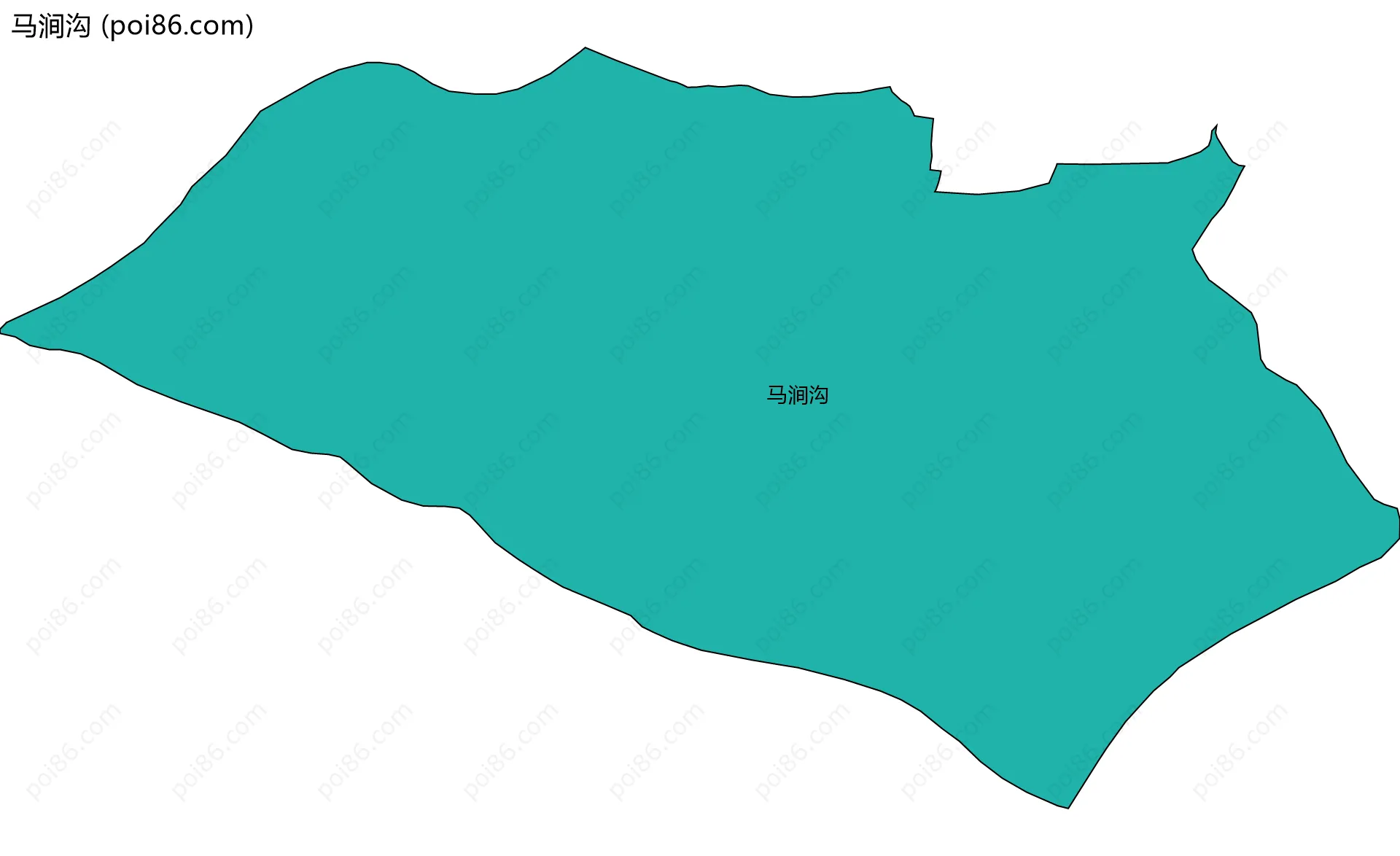 马涧沟边界地图