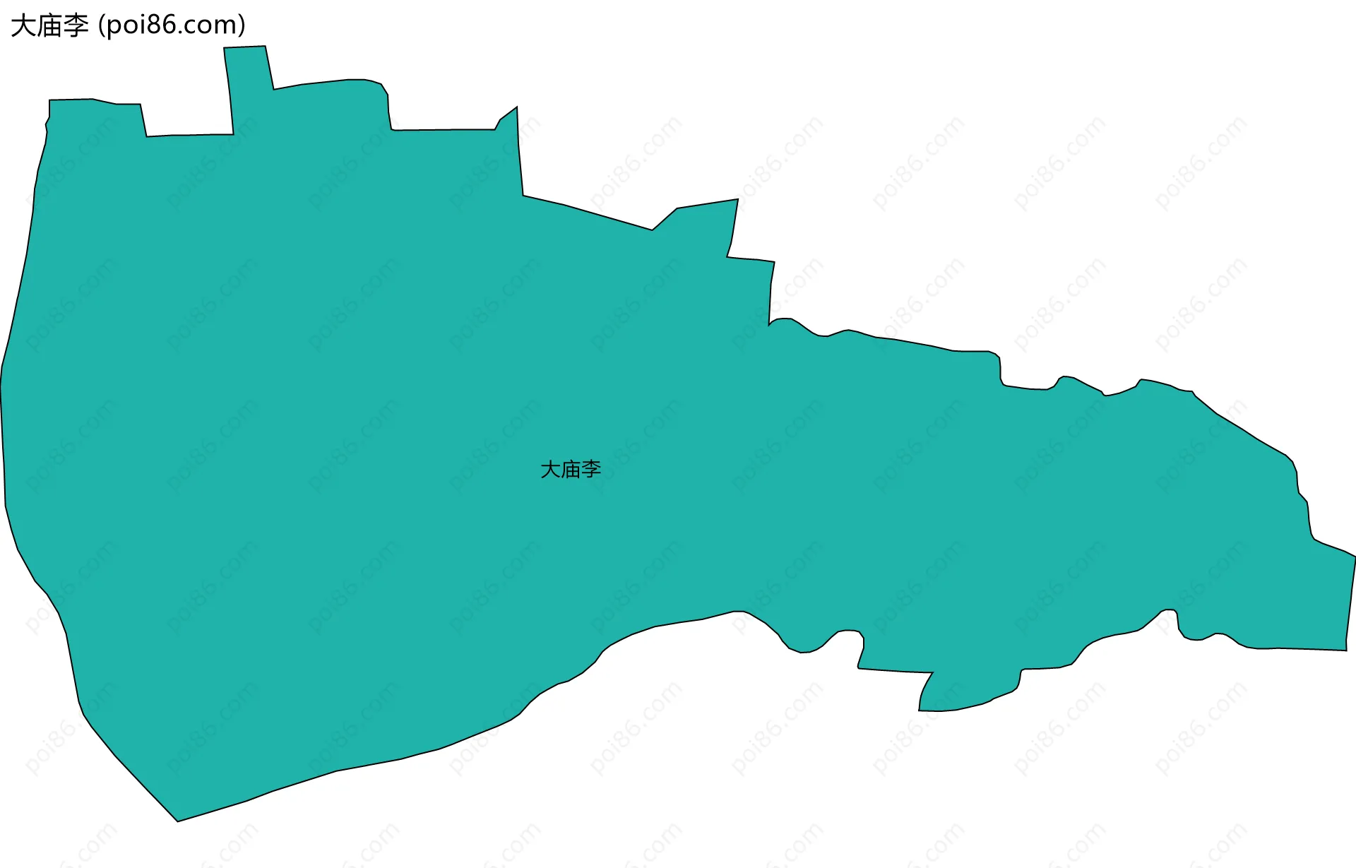 大庙李边界地图