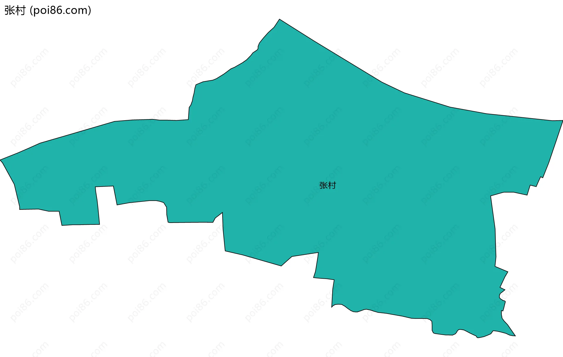 张村边界地图