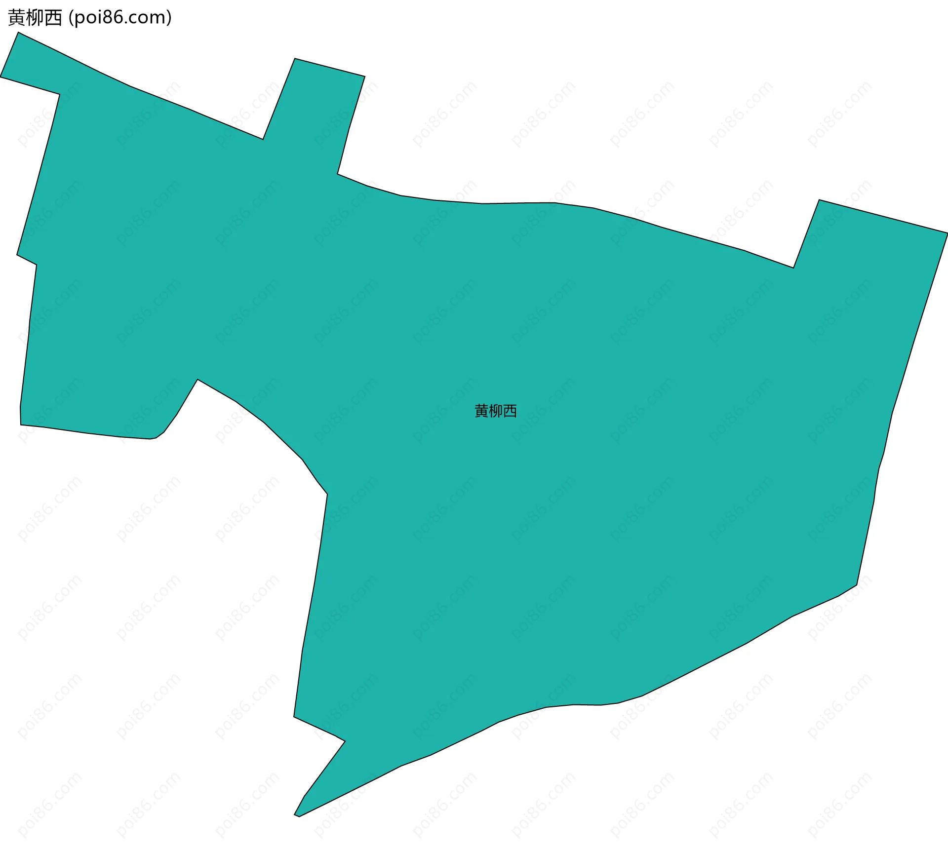 黄柳西边界地图