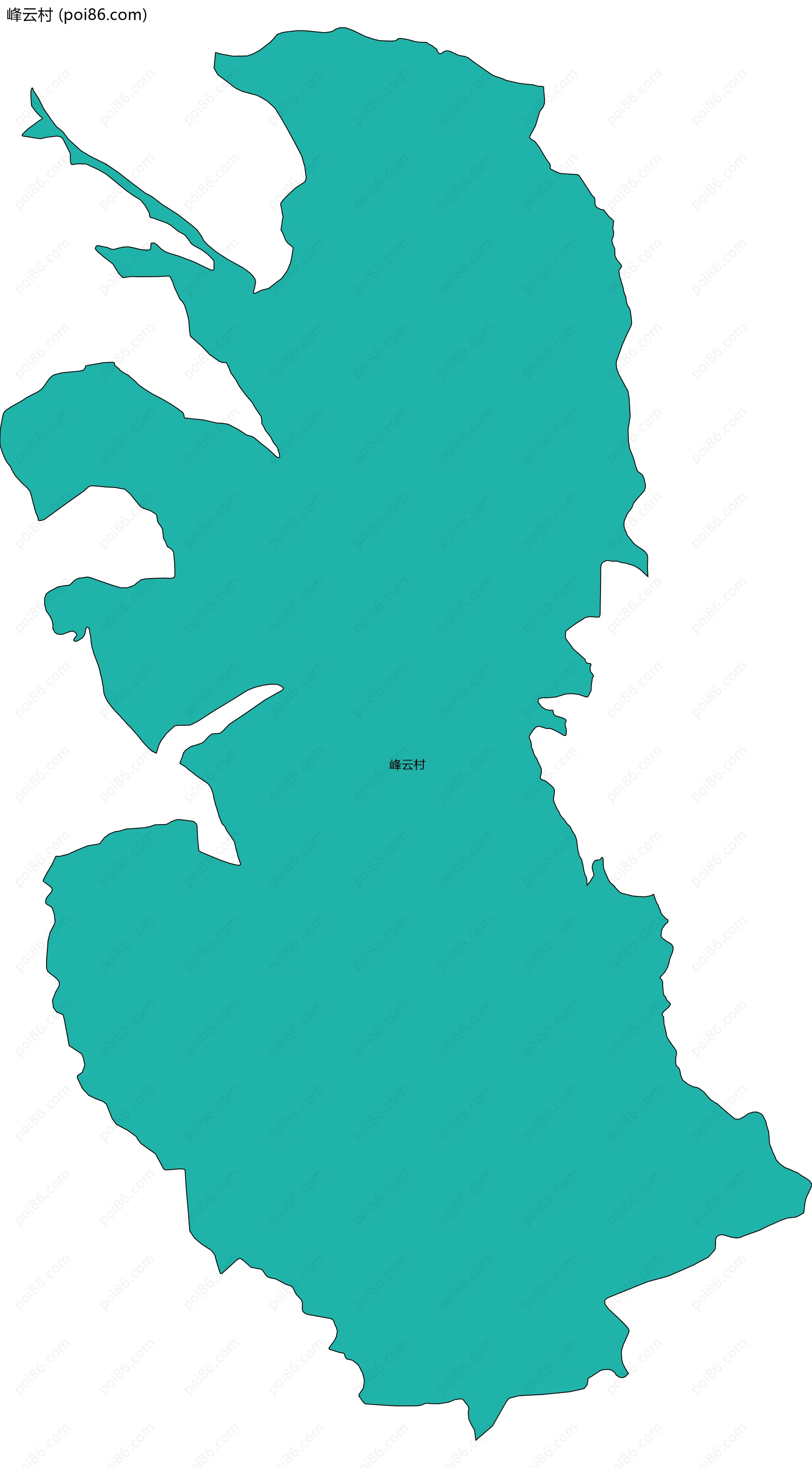 峰云村边界地图