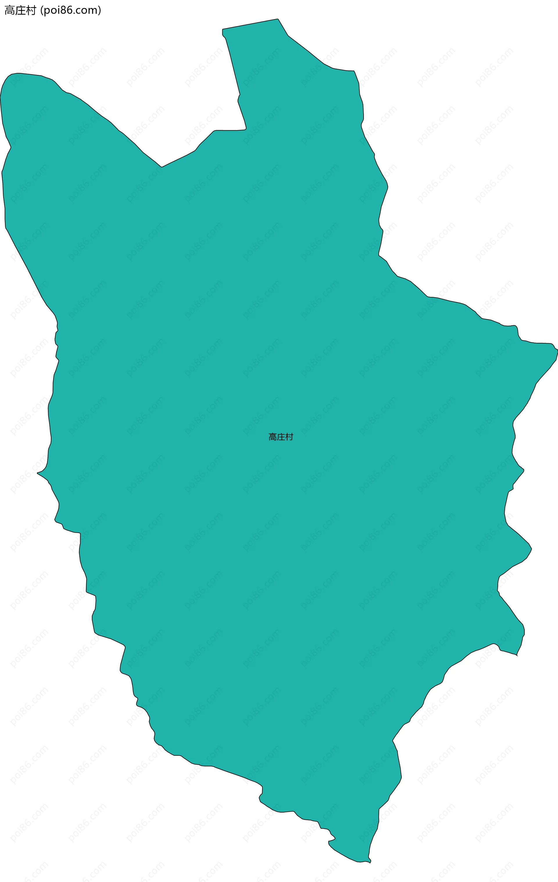 高庄村边界地图