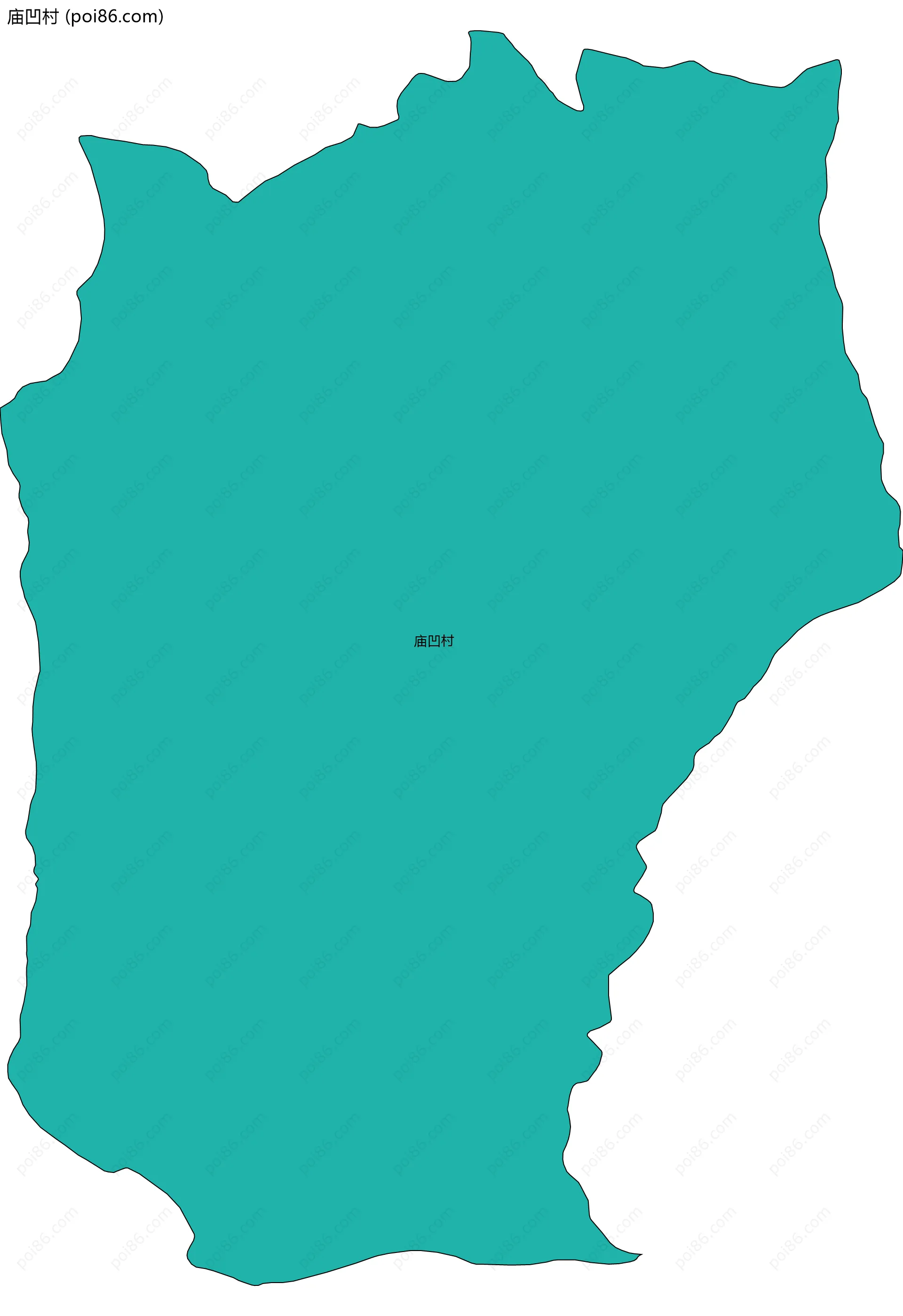 庙凹村边界地图