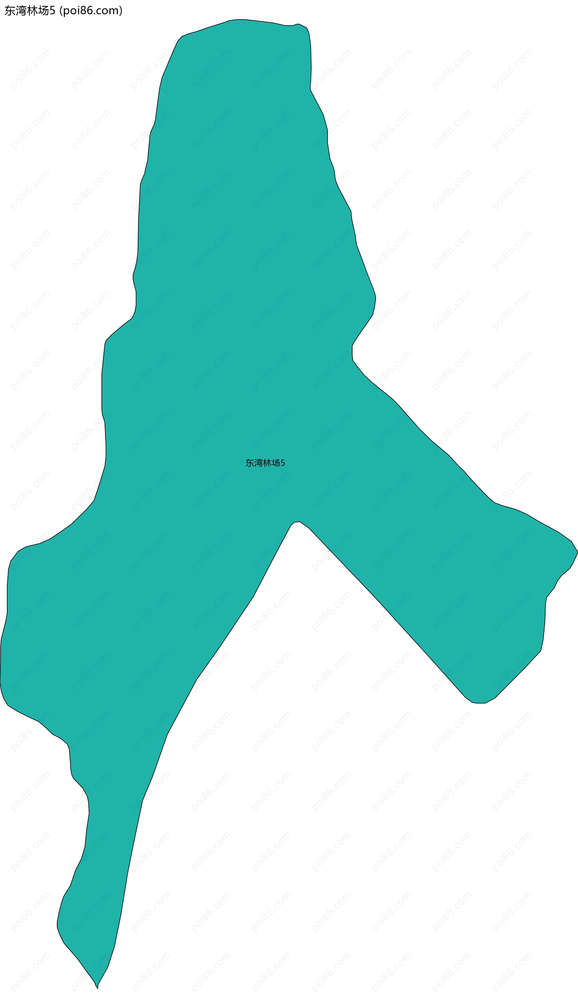 东湾林场5边界地图