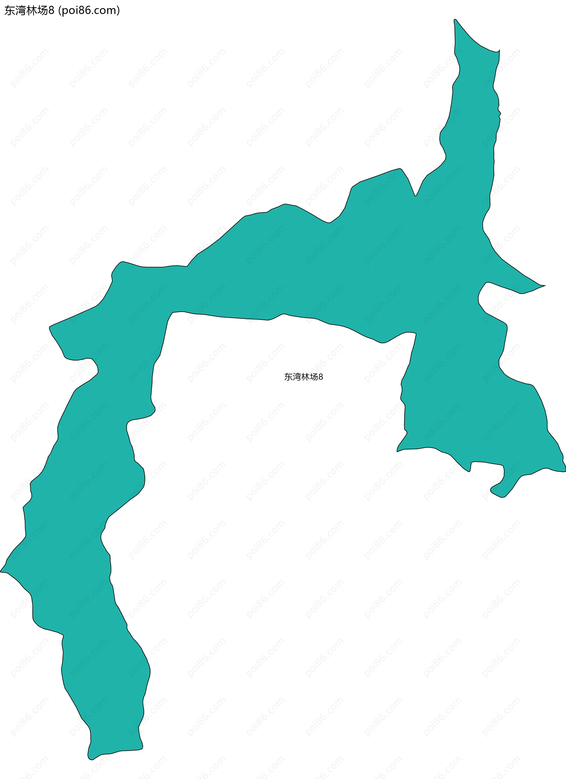 东湾林场8边界地图