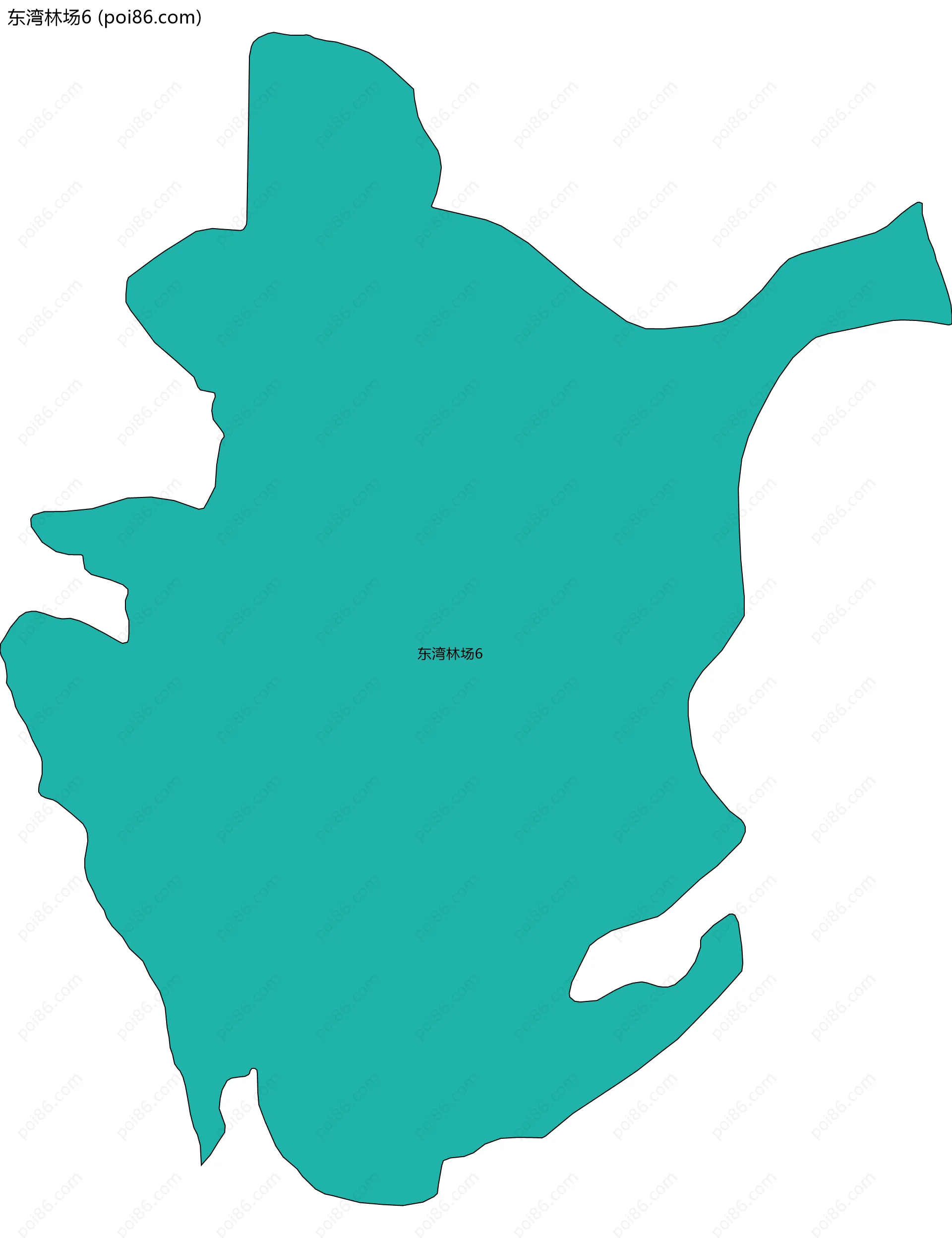 东湾林场6边界地图