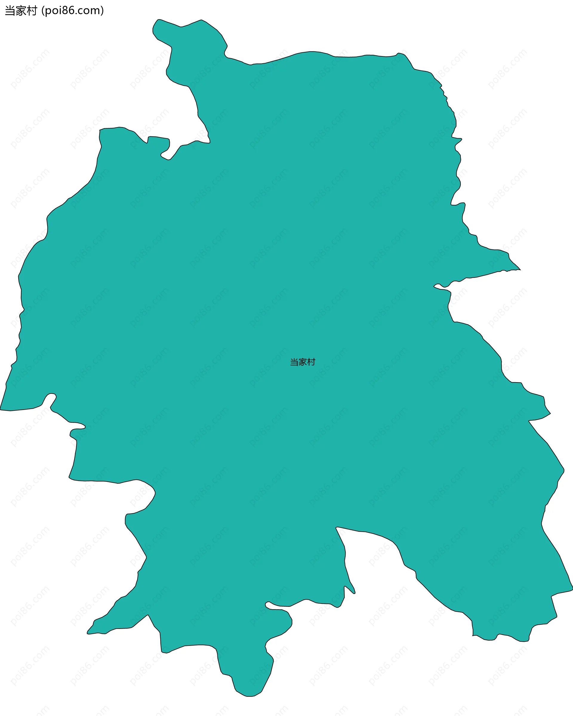 当家村边界地图