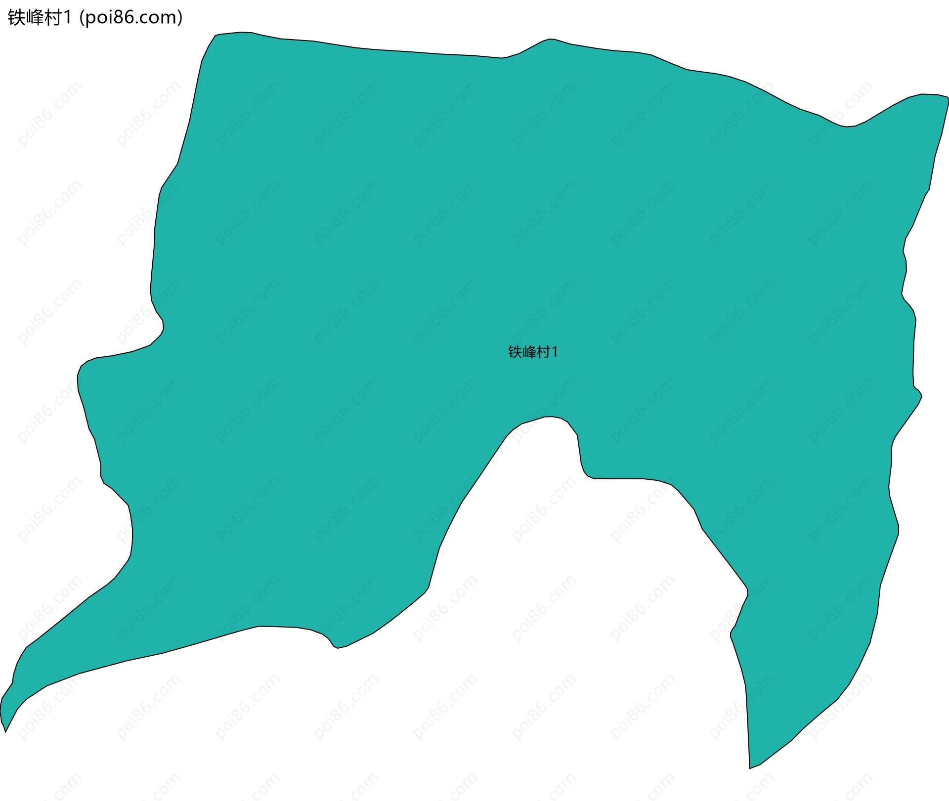 铁峰村1边界地图