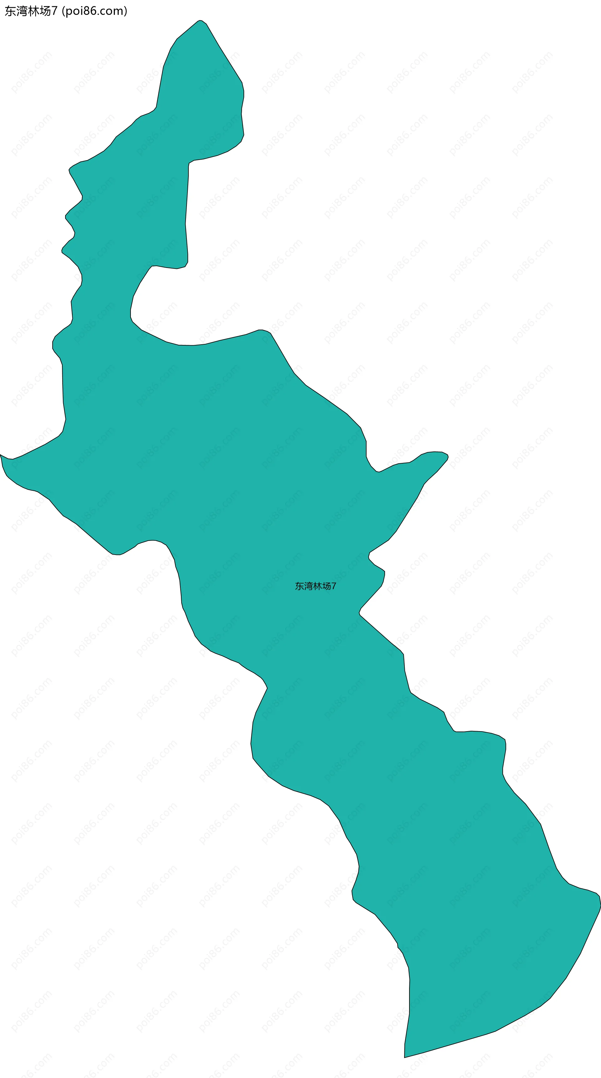 东湾林场7边界地图