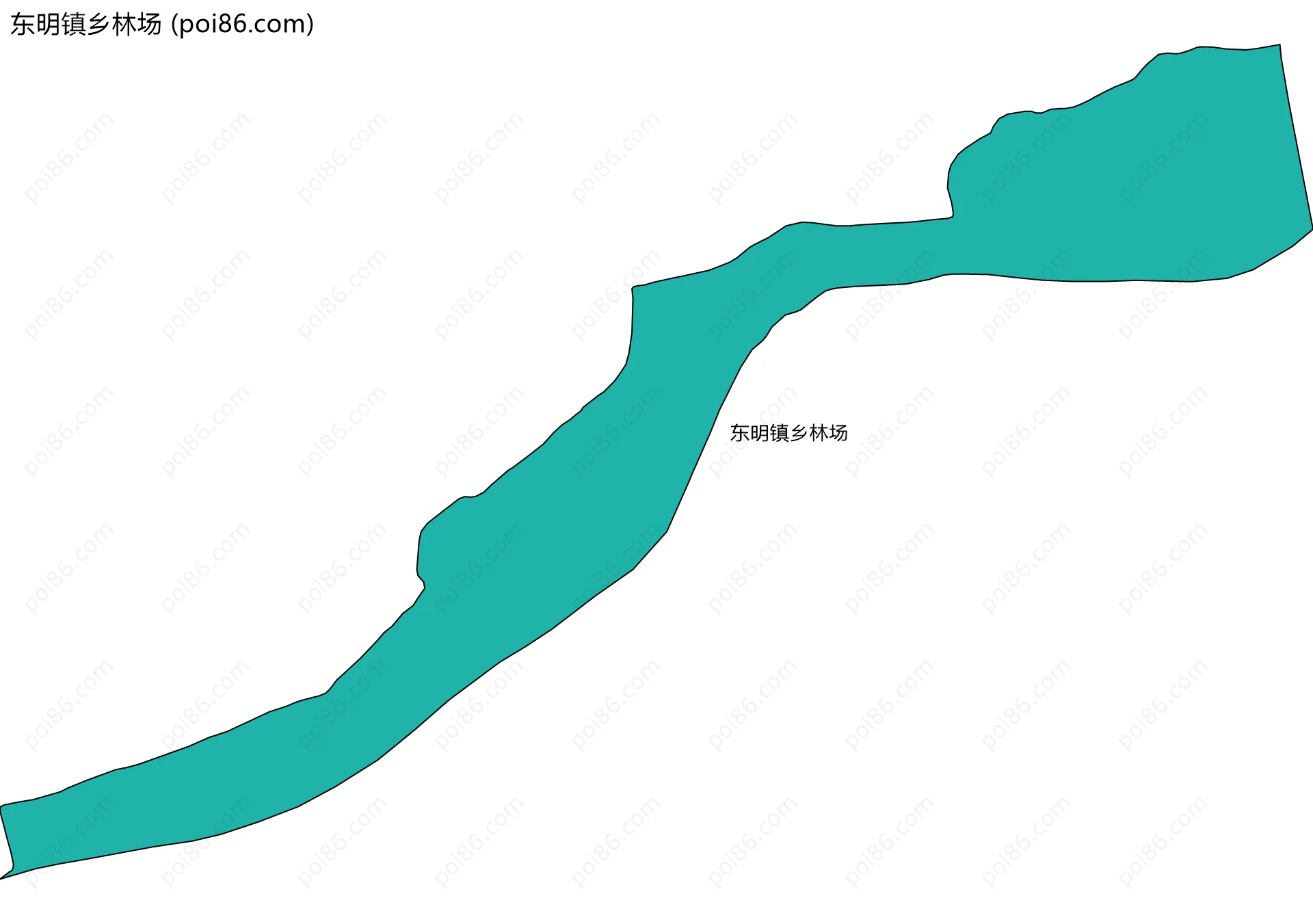 东明镇乡林场边界地图