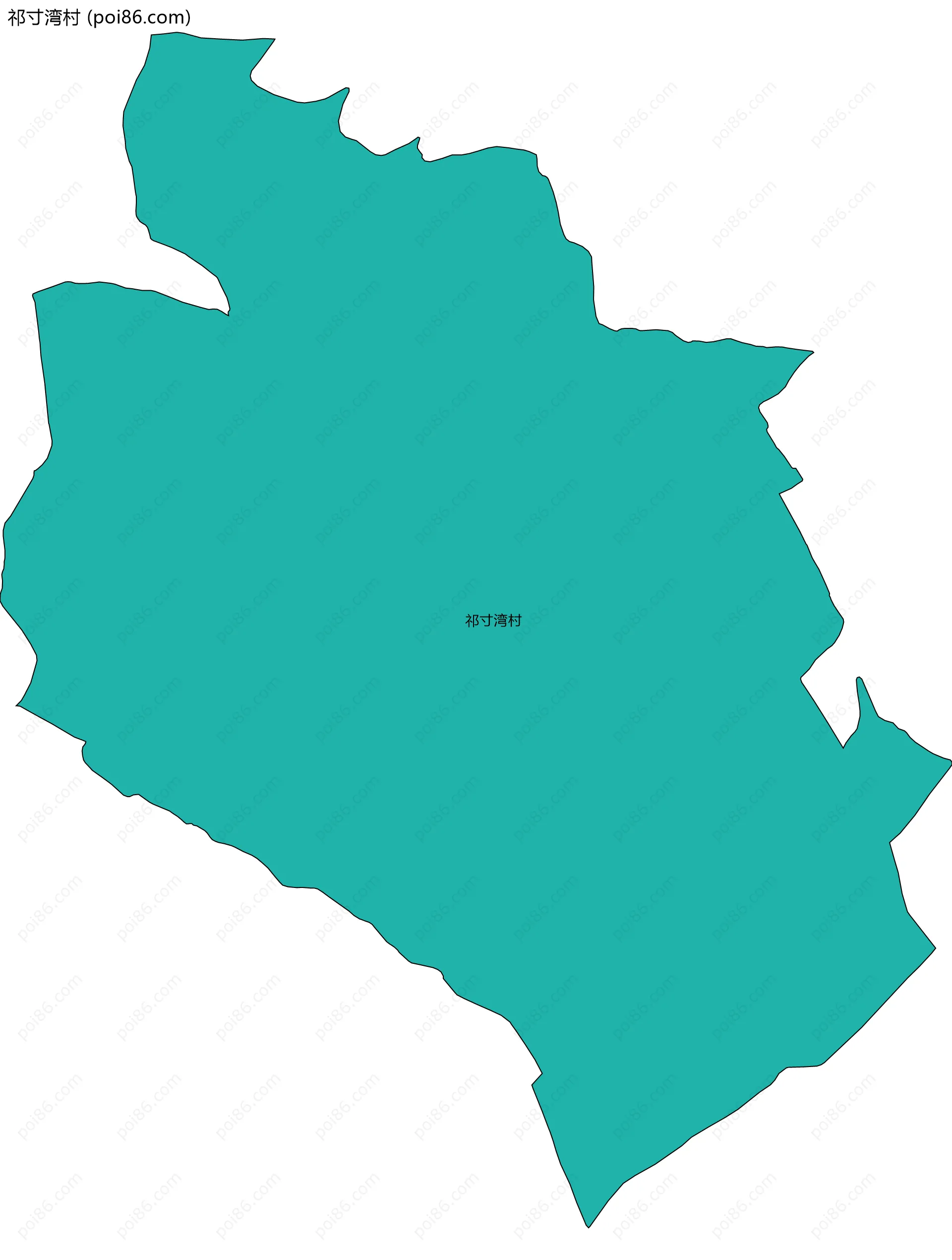 祁寸湾村边界地图