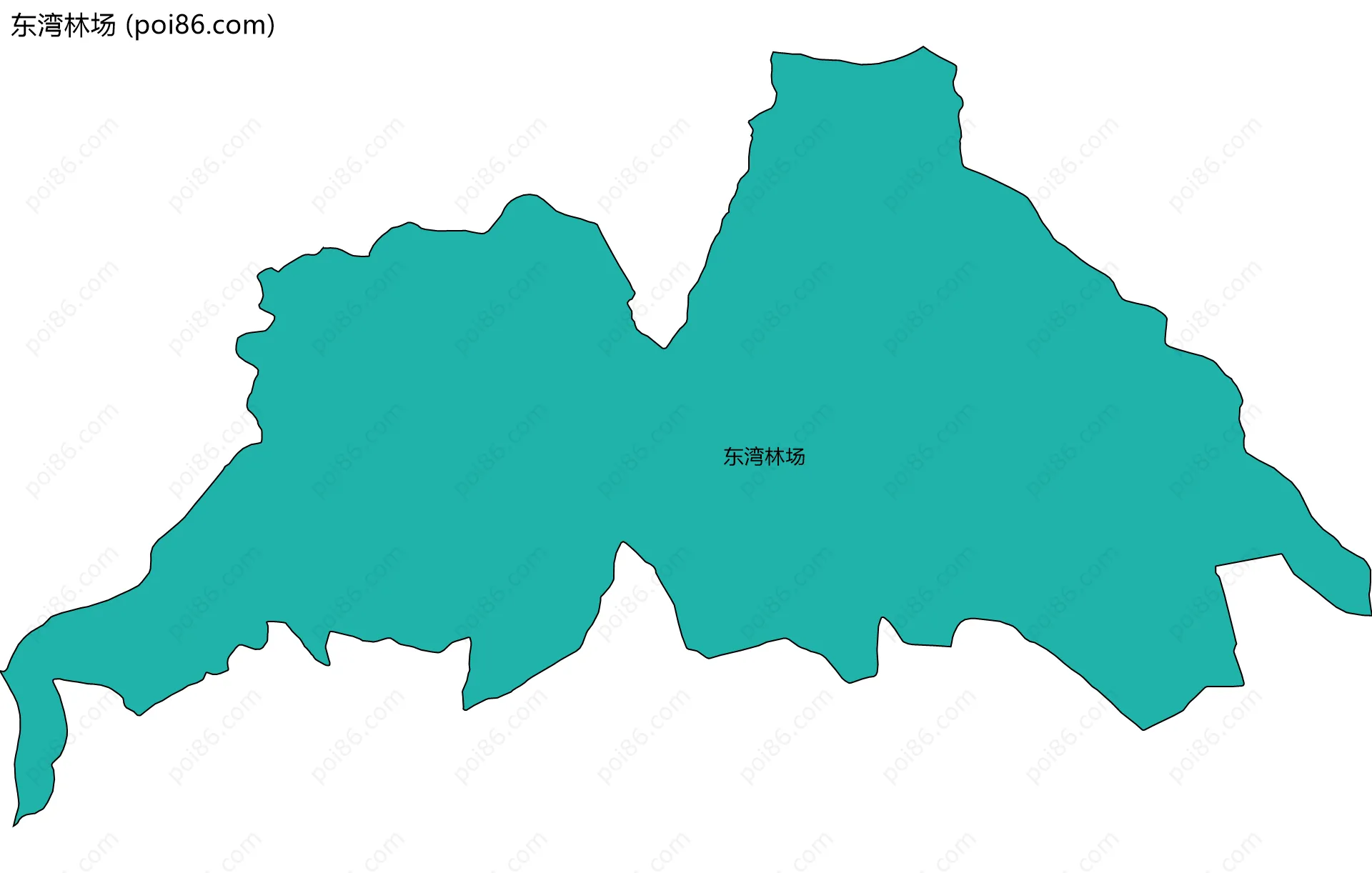 东湾林场边界地图