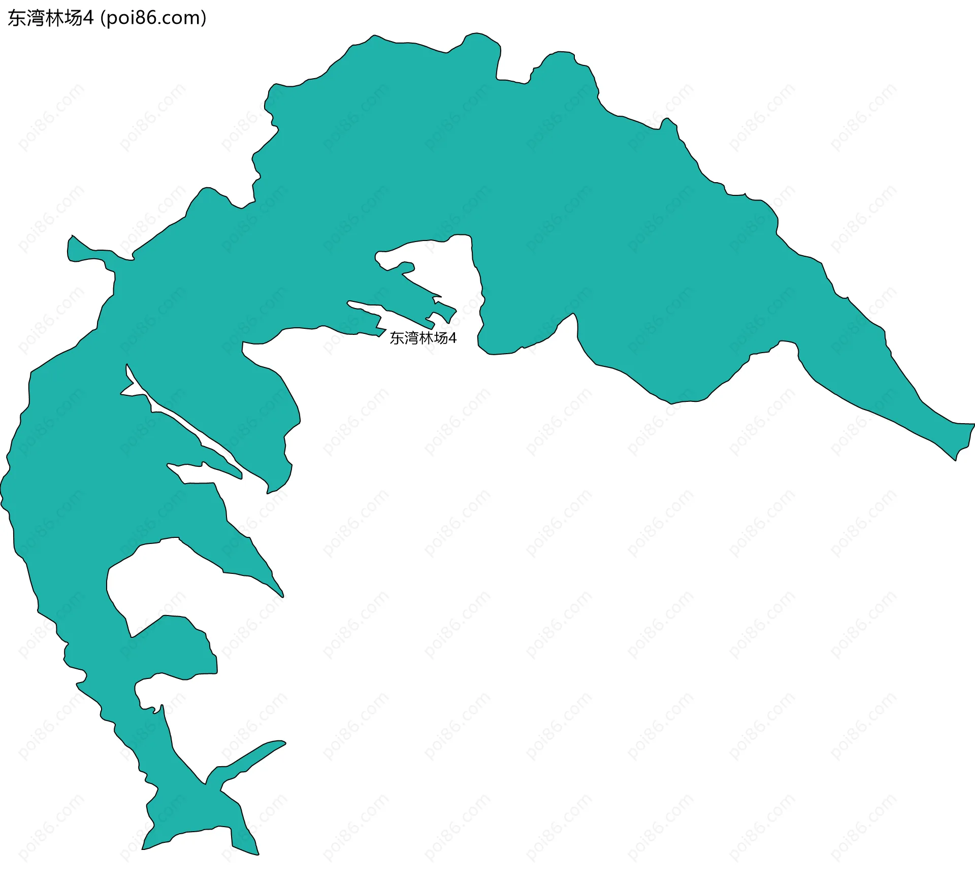 东湾林场4边界地图