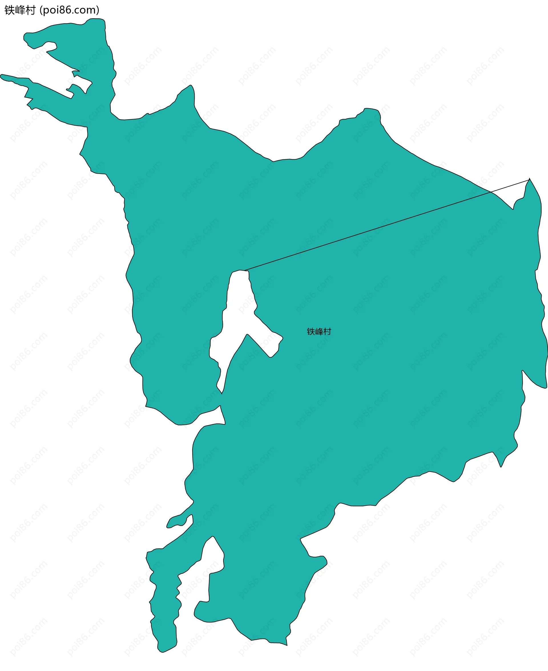 铁峰村边界地图