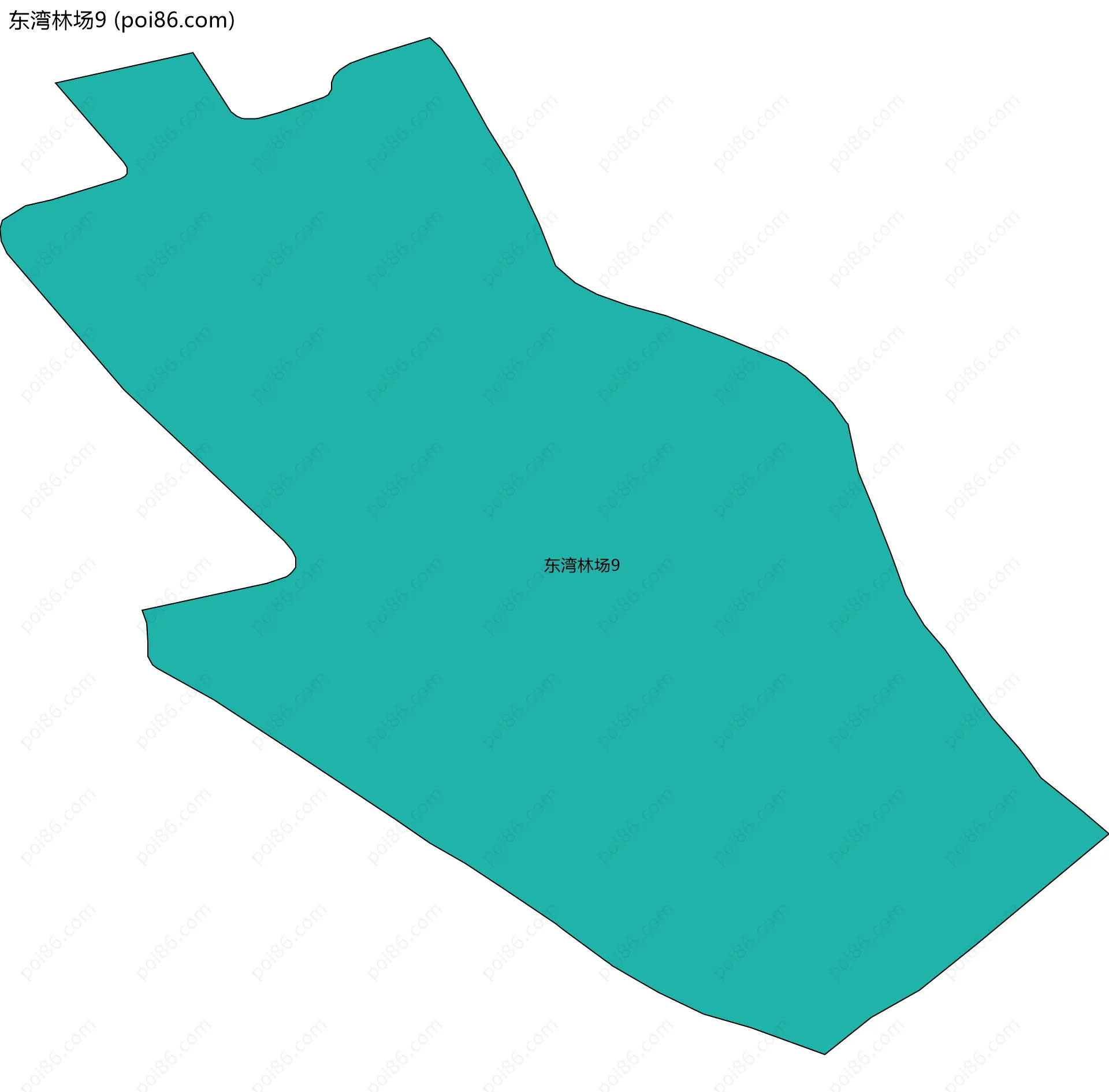 东湾林场9边界地图
