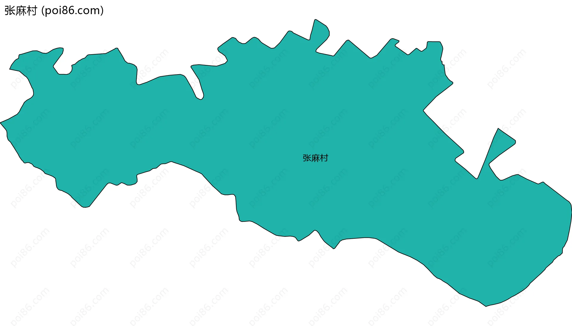 张麻村边界地图