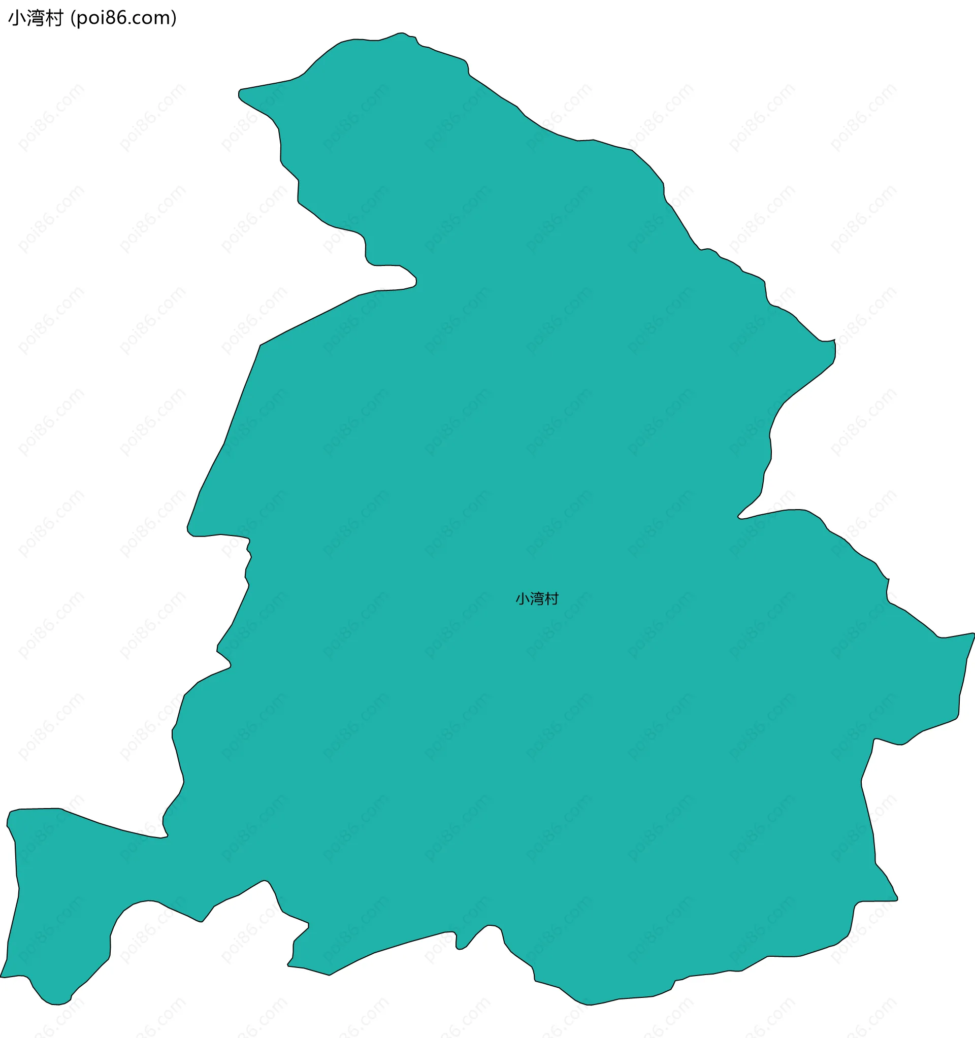 小湾村边界地图