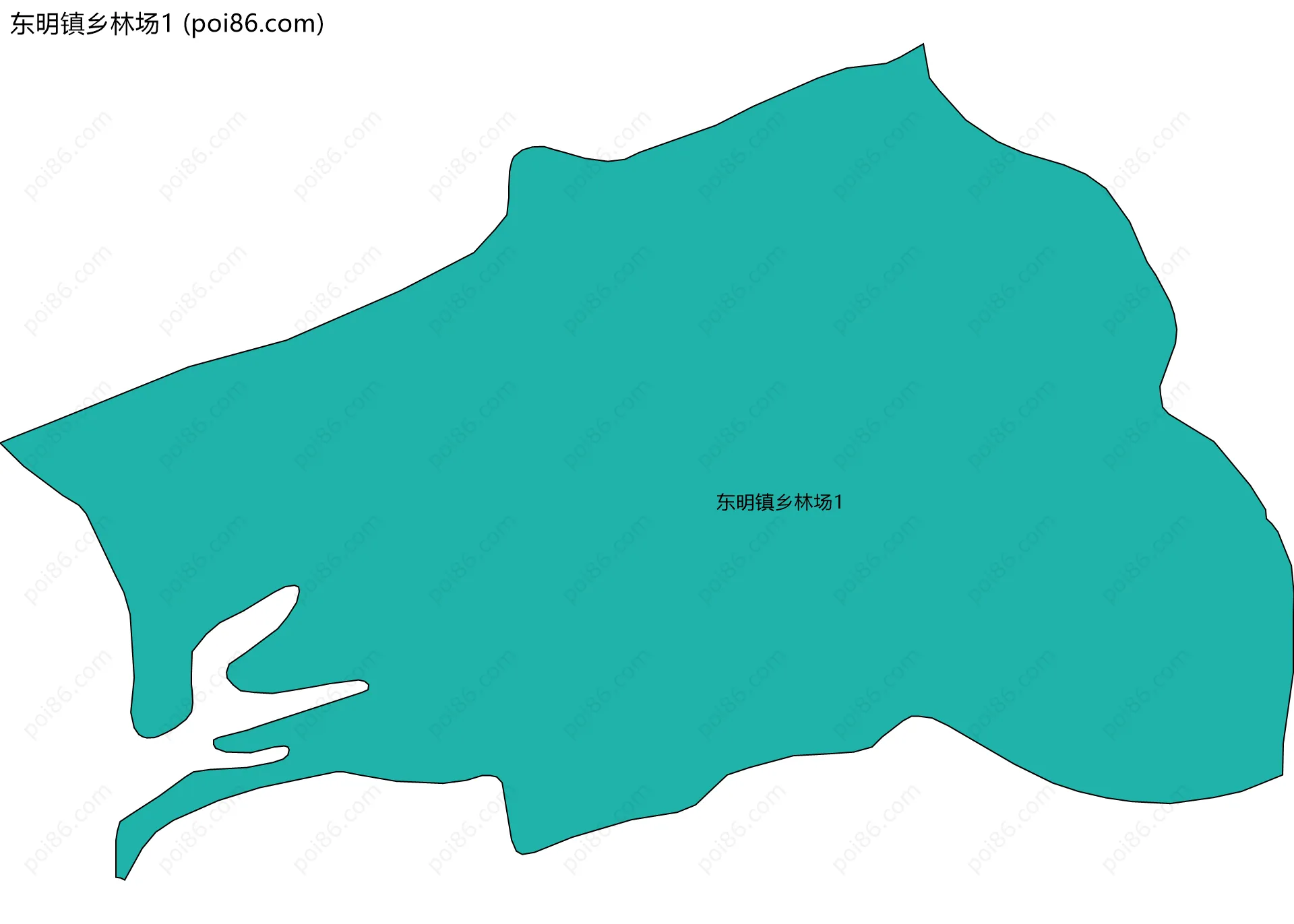 东明镇乡林场1边界地图