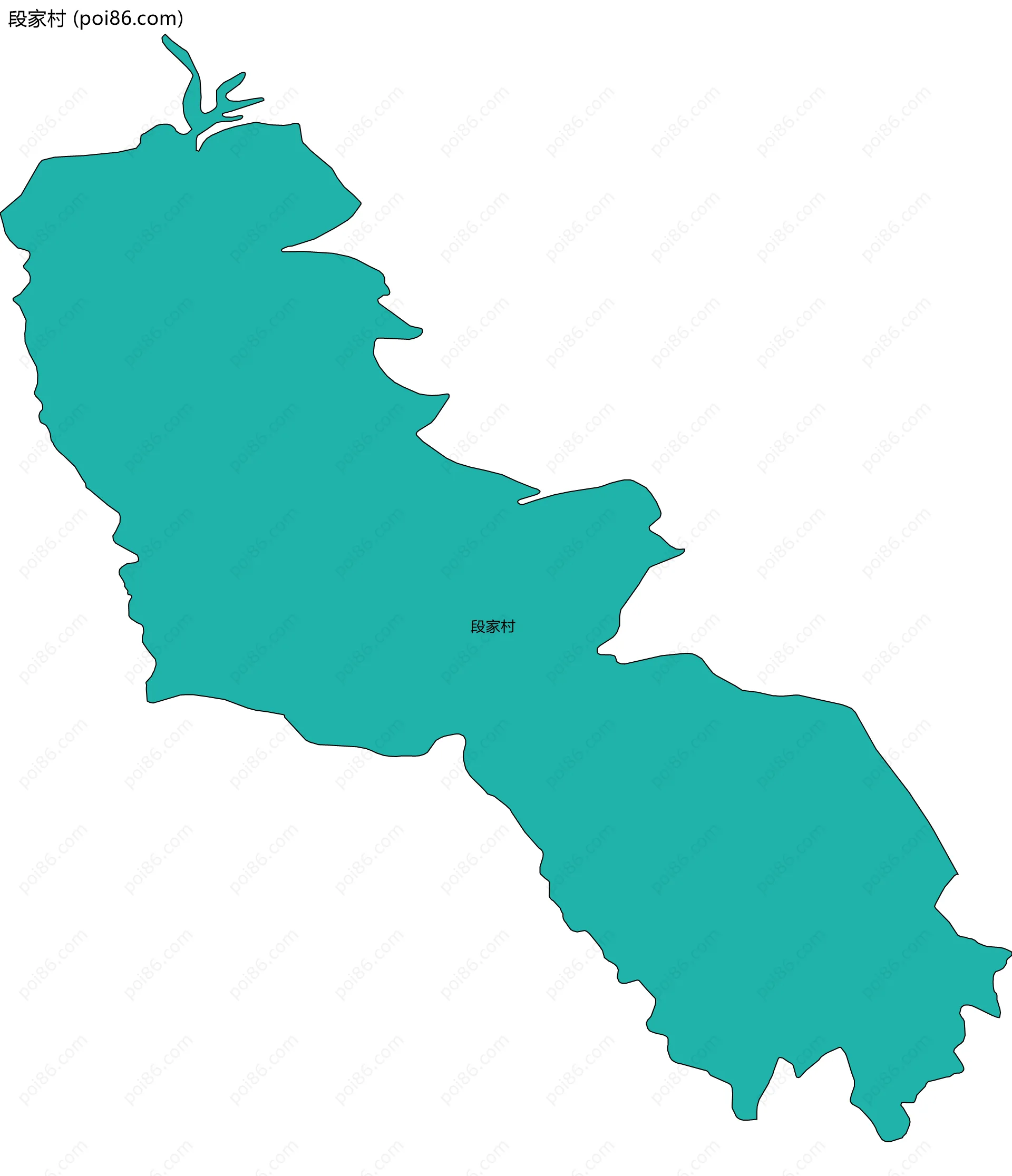 段家村边界地图