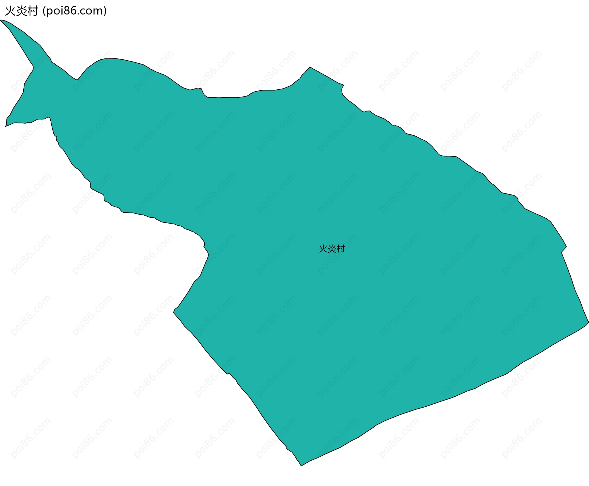 火炎村边界地图