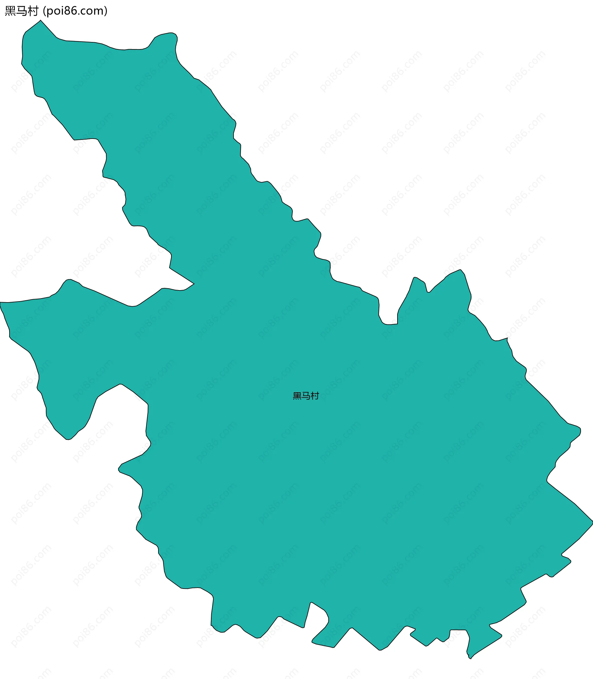 黑马村边界地图