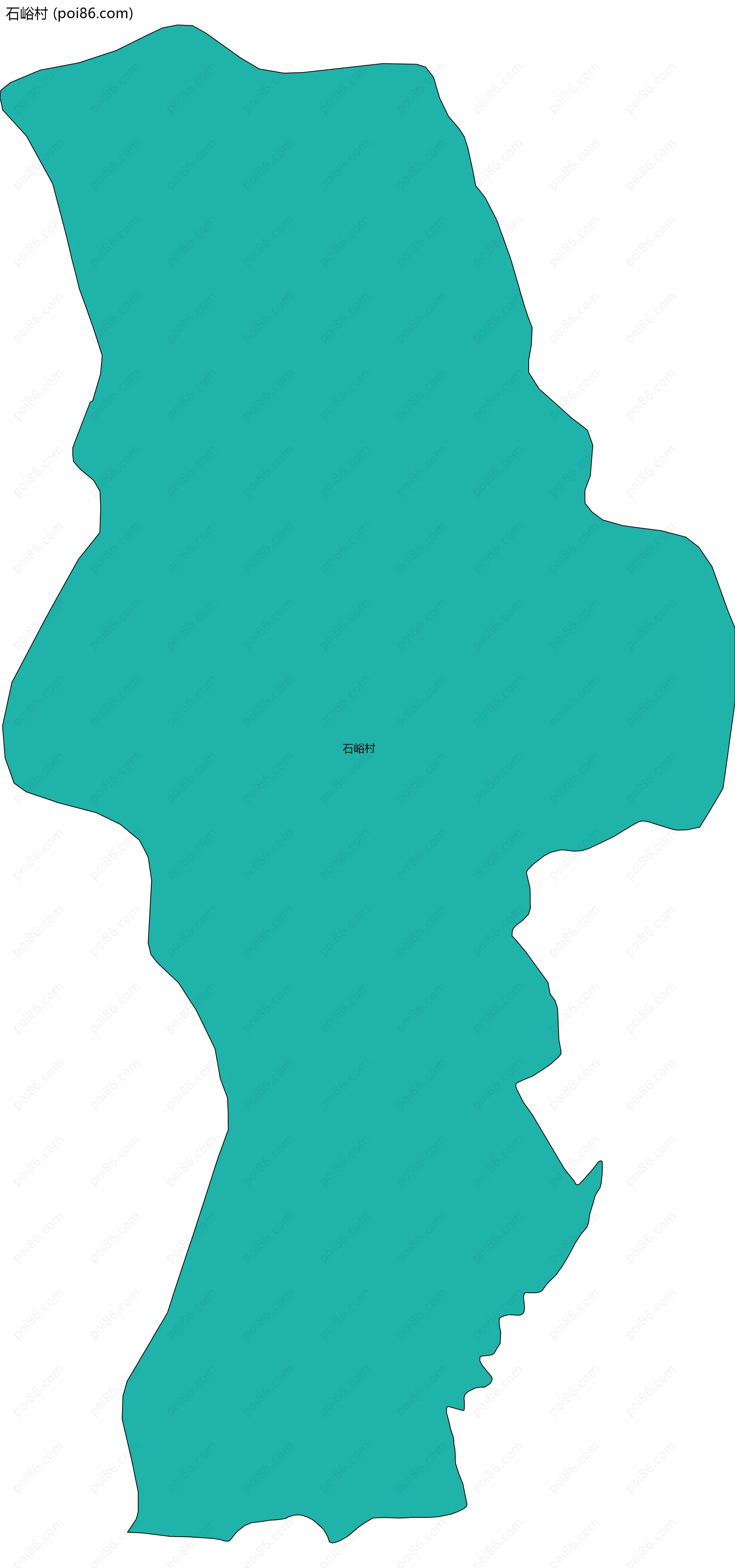 石峪村边界地图