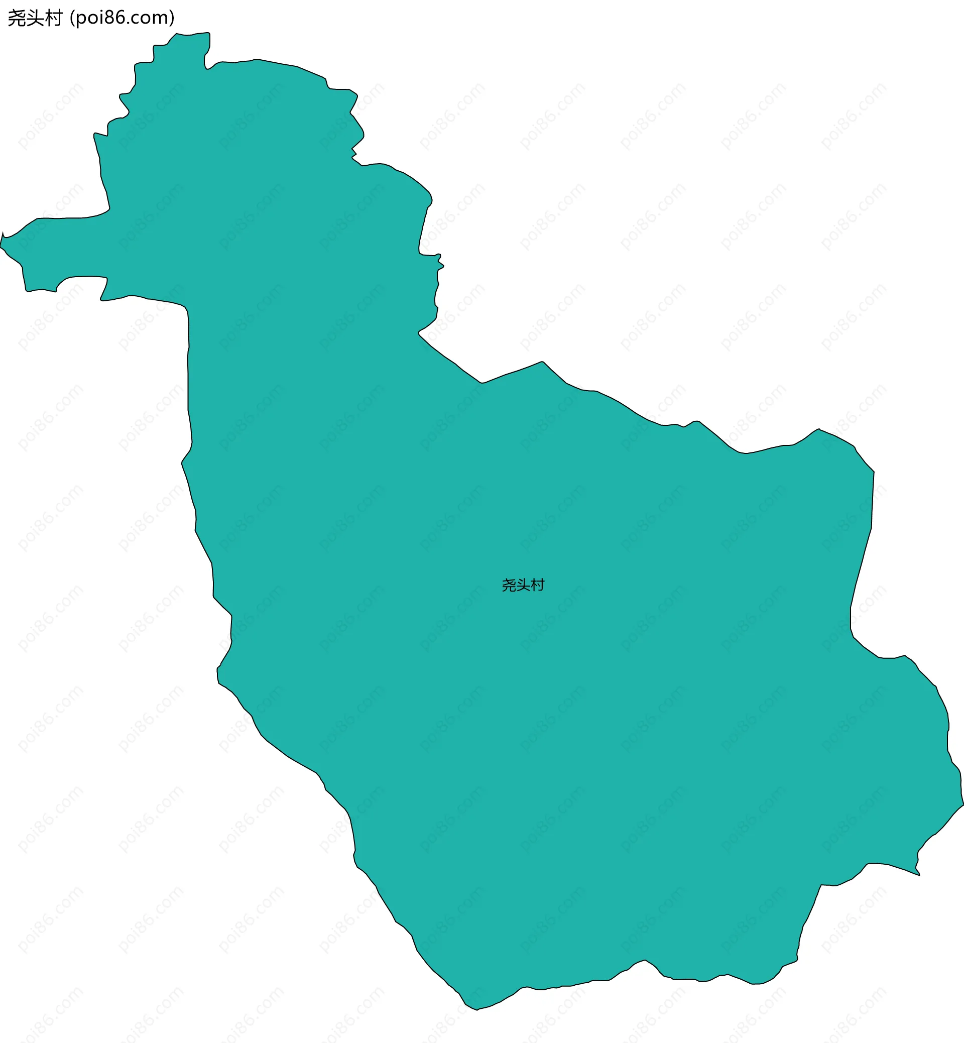 尧头村边界地图