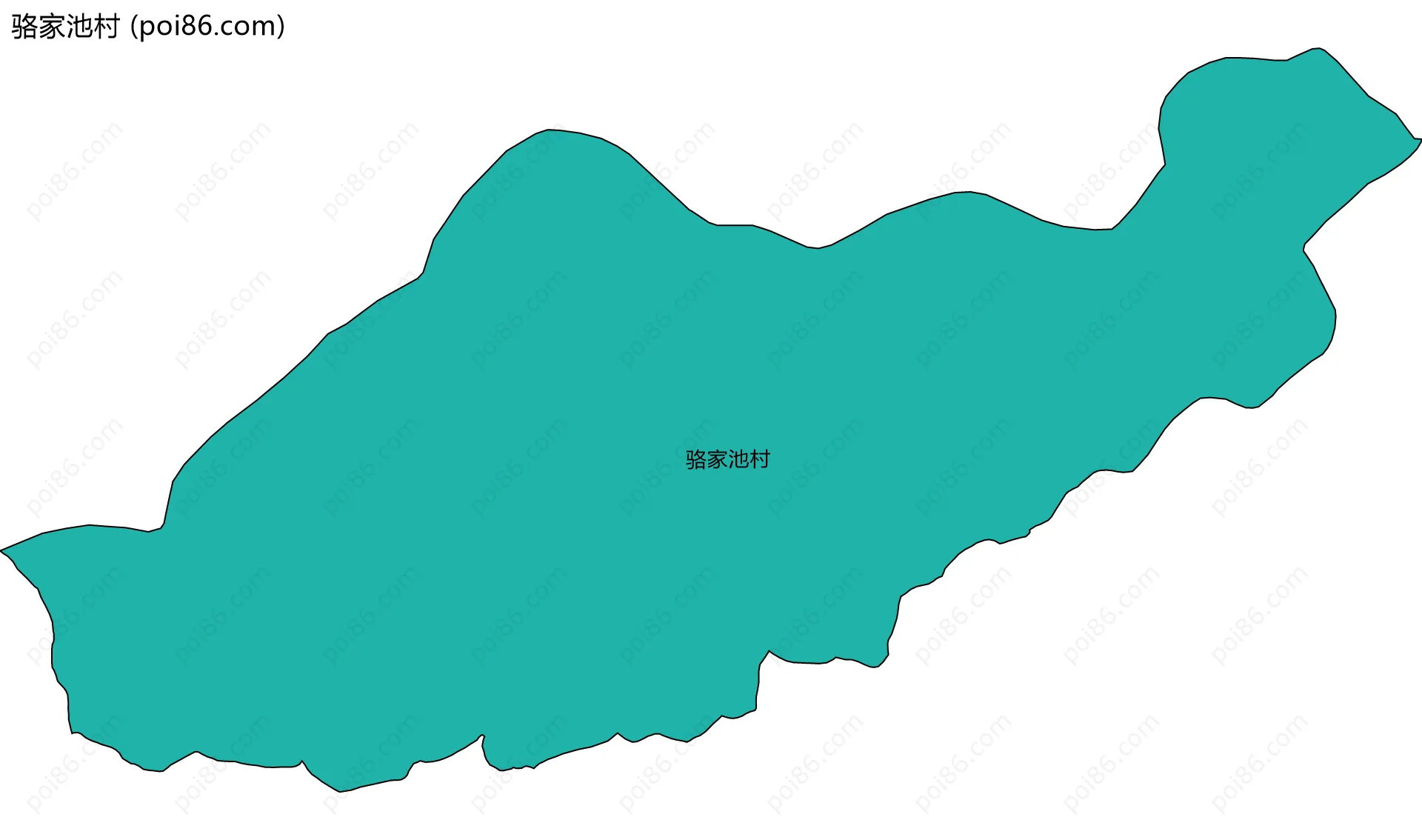 骆家池村边界地图