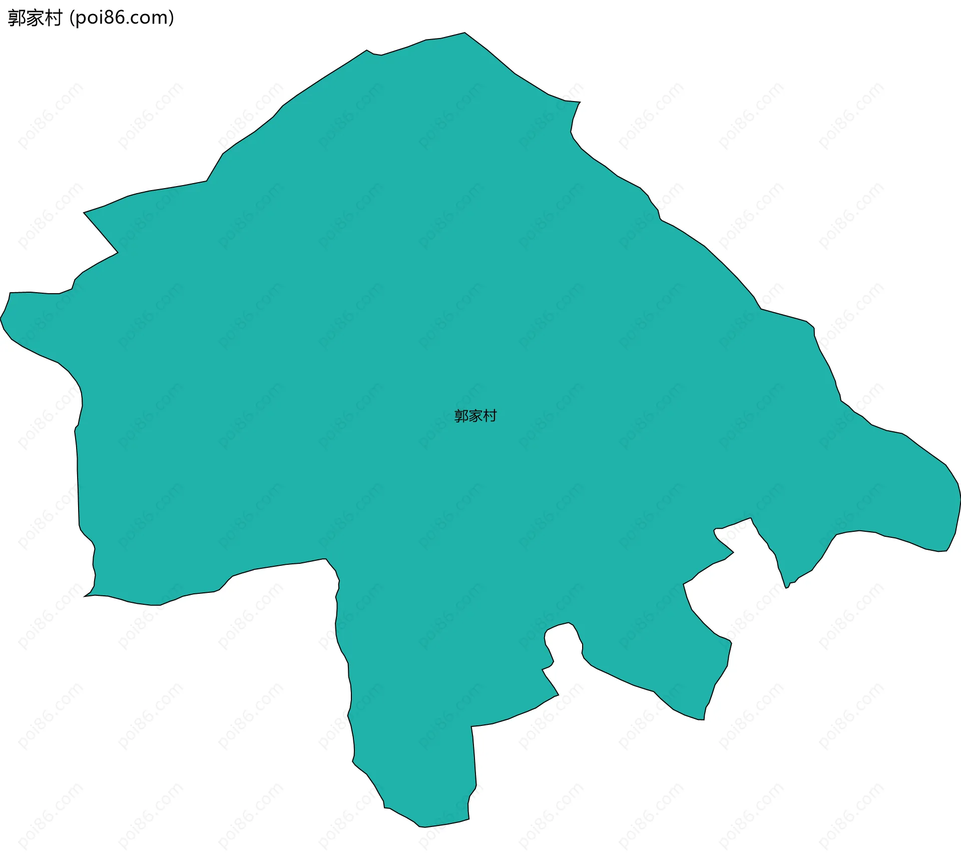 郭家村边界地图