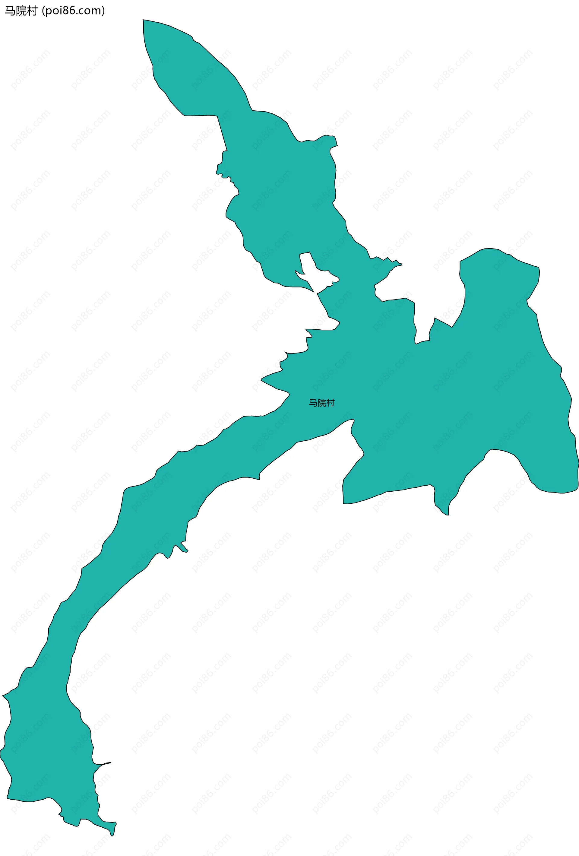 马院村边界地图