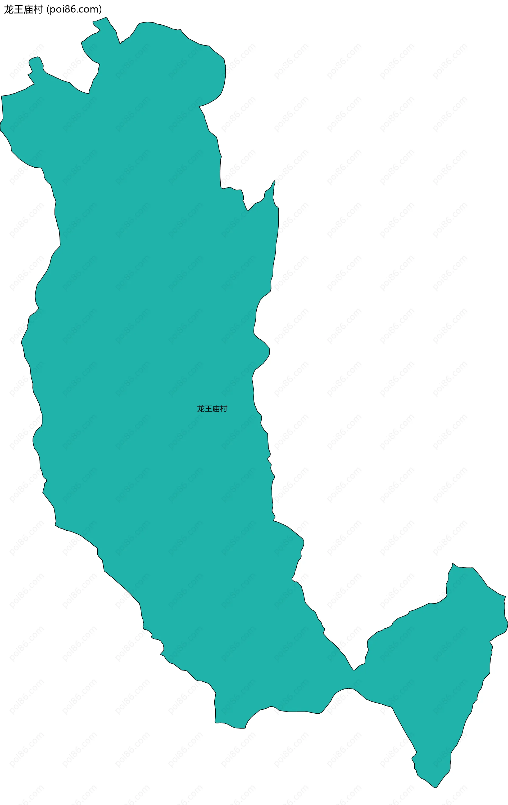 龙王庙村边界地图