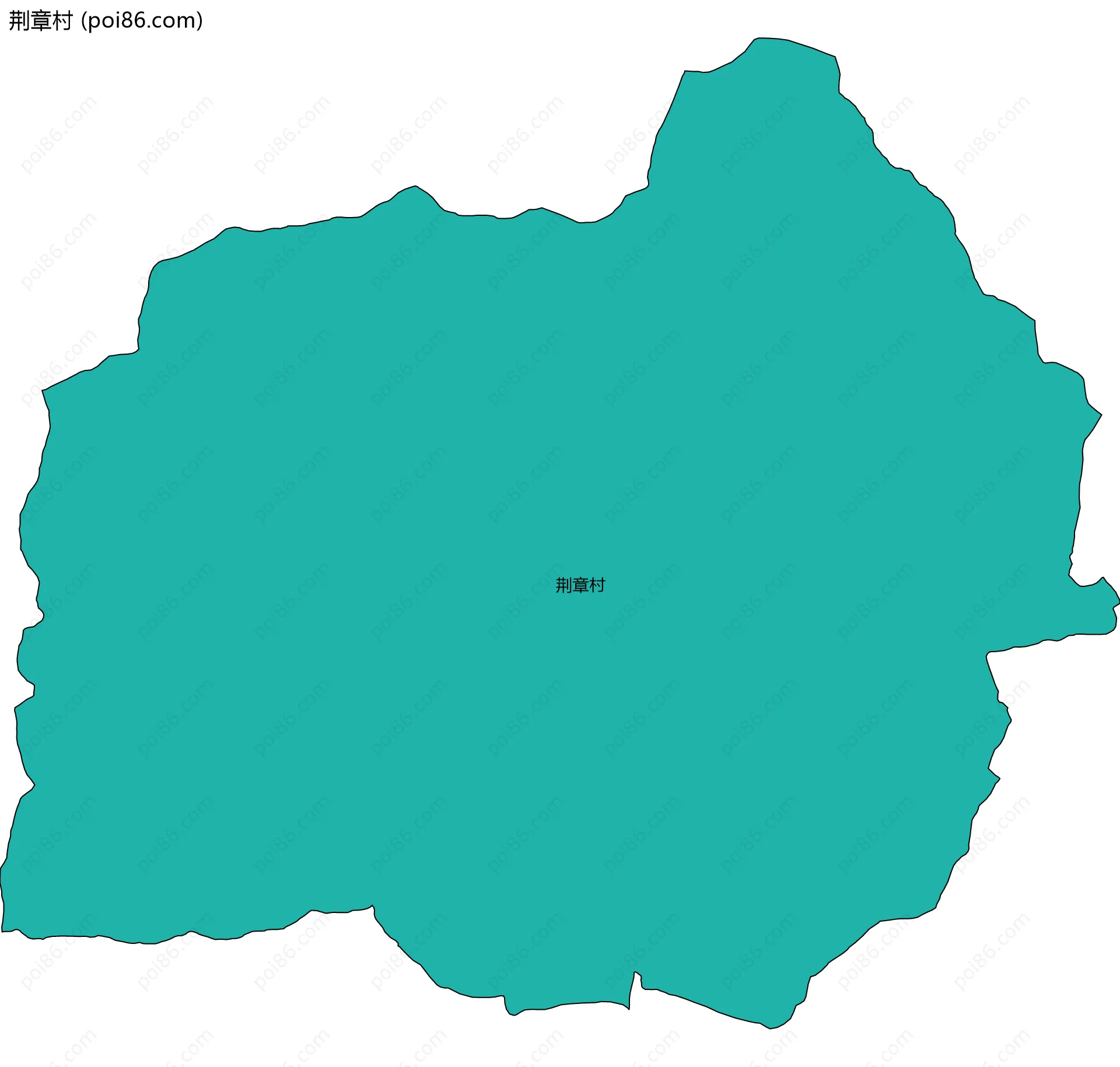 荆章村边界地图