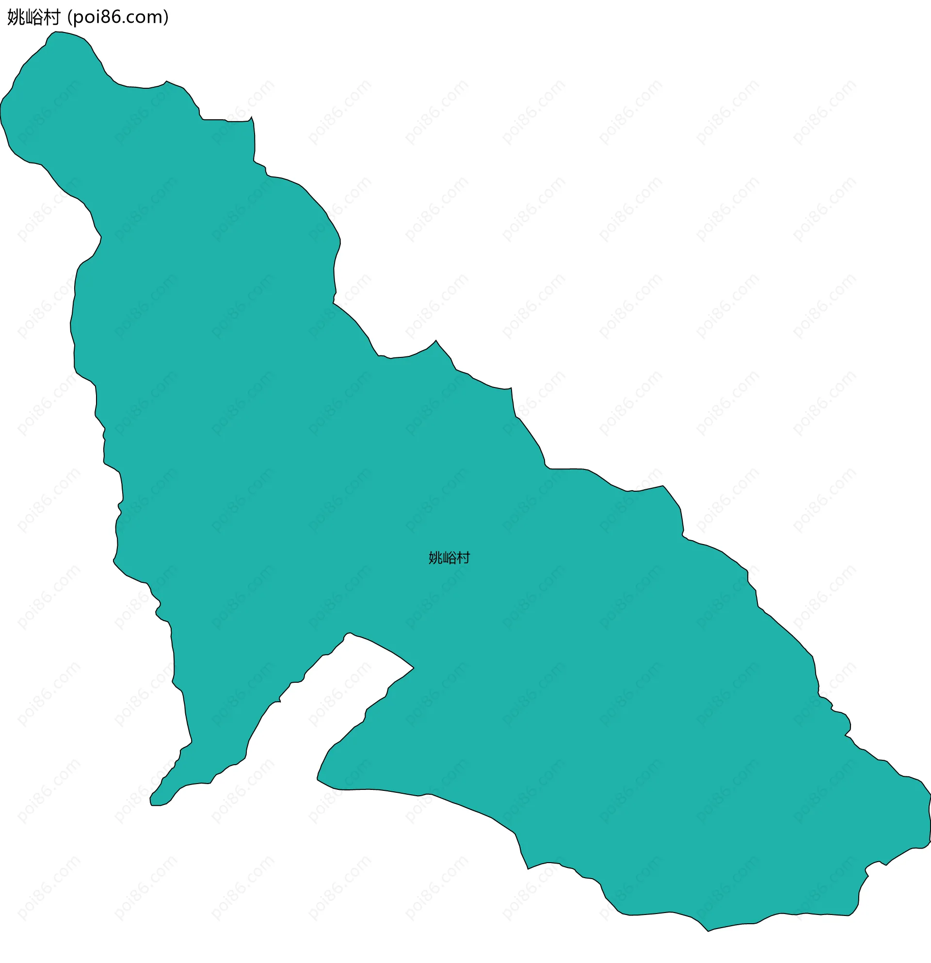 姚峪村边界地图