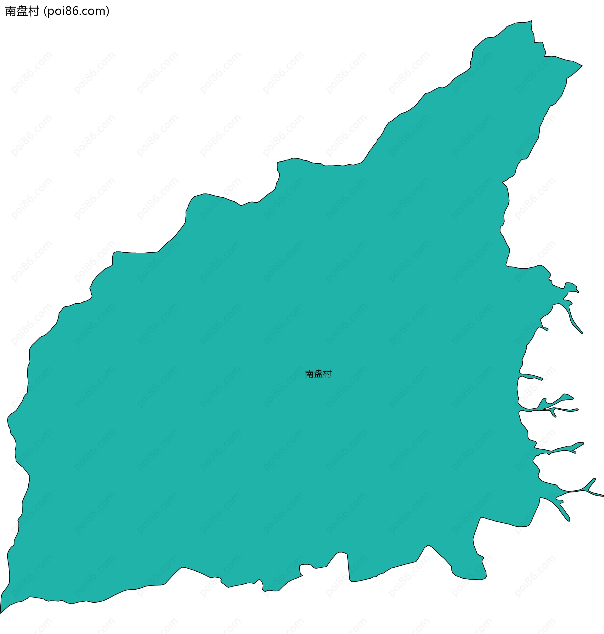 南盘村边界地图