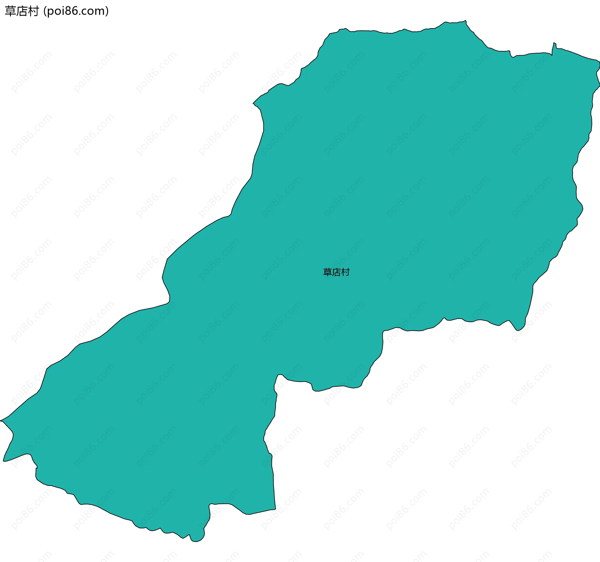 草店村边界地图