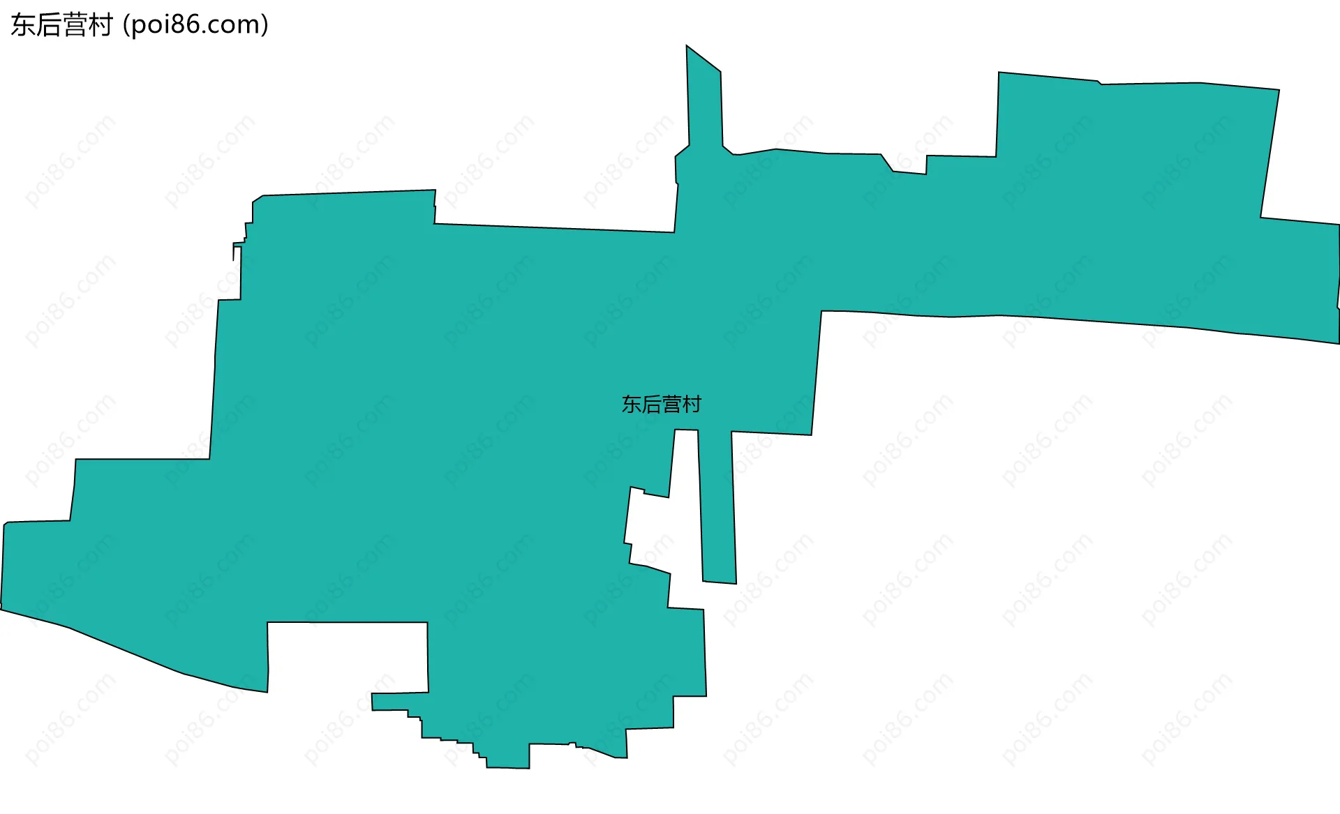 东后营村边界地图