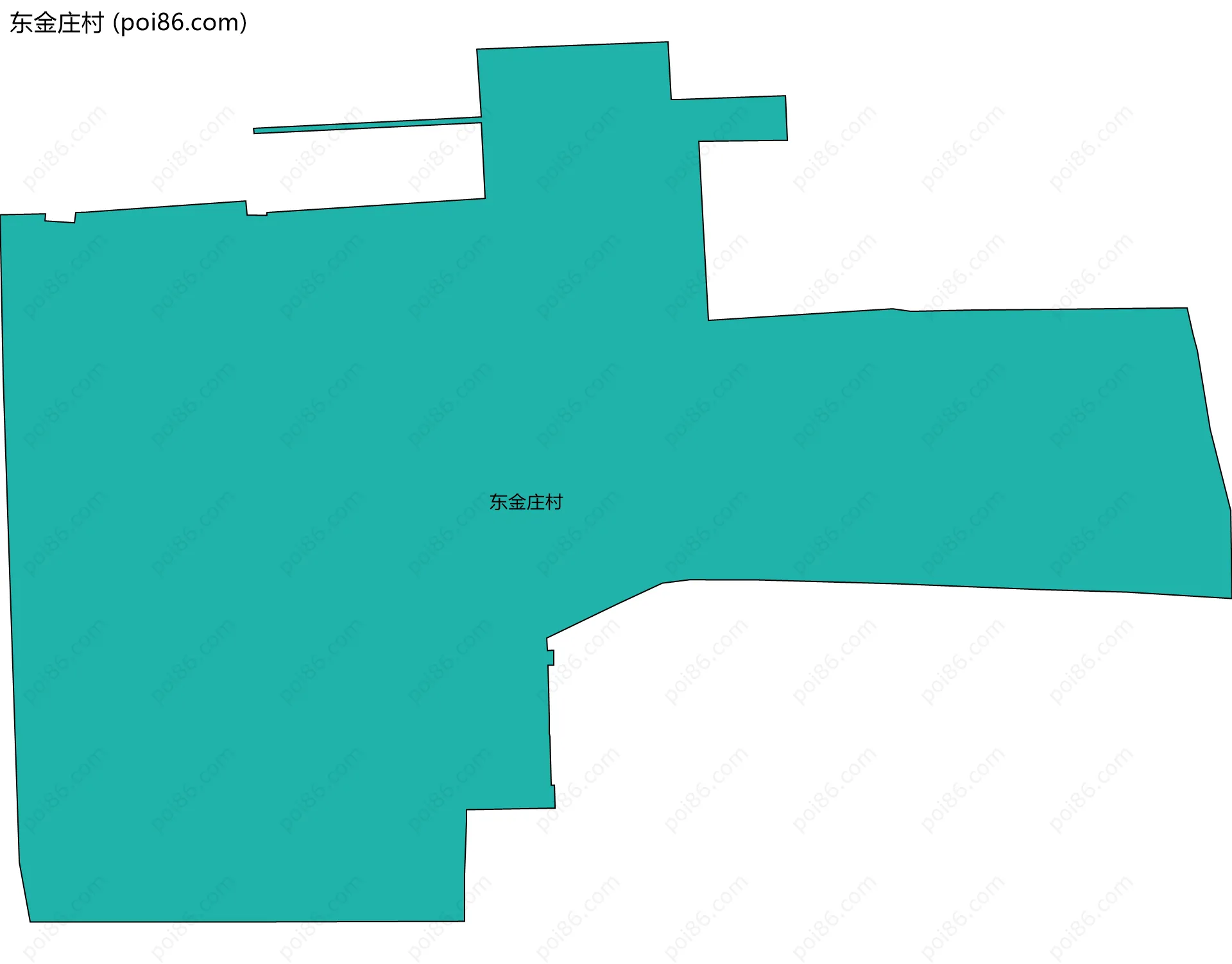 东金庄村边界地图